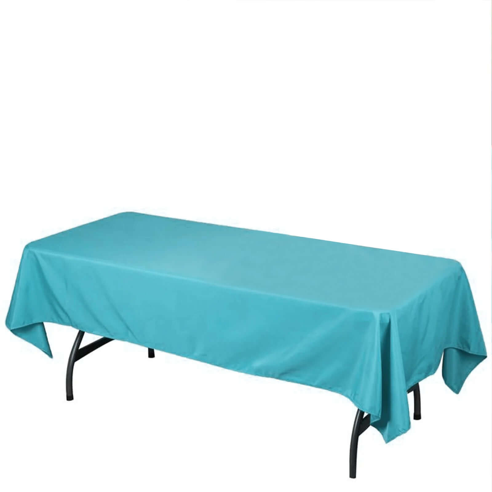 Turquoise 60x102 Rectangle Polyester Tablecloth - Durable and Elegant Table Cover