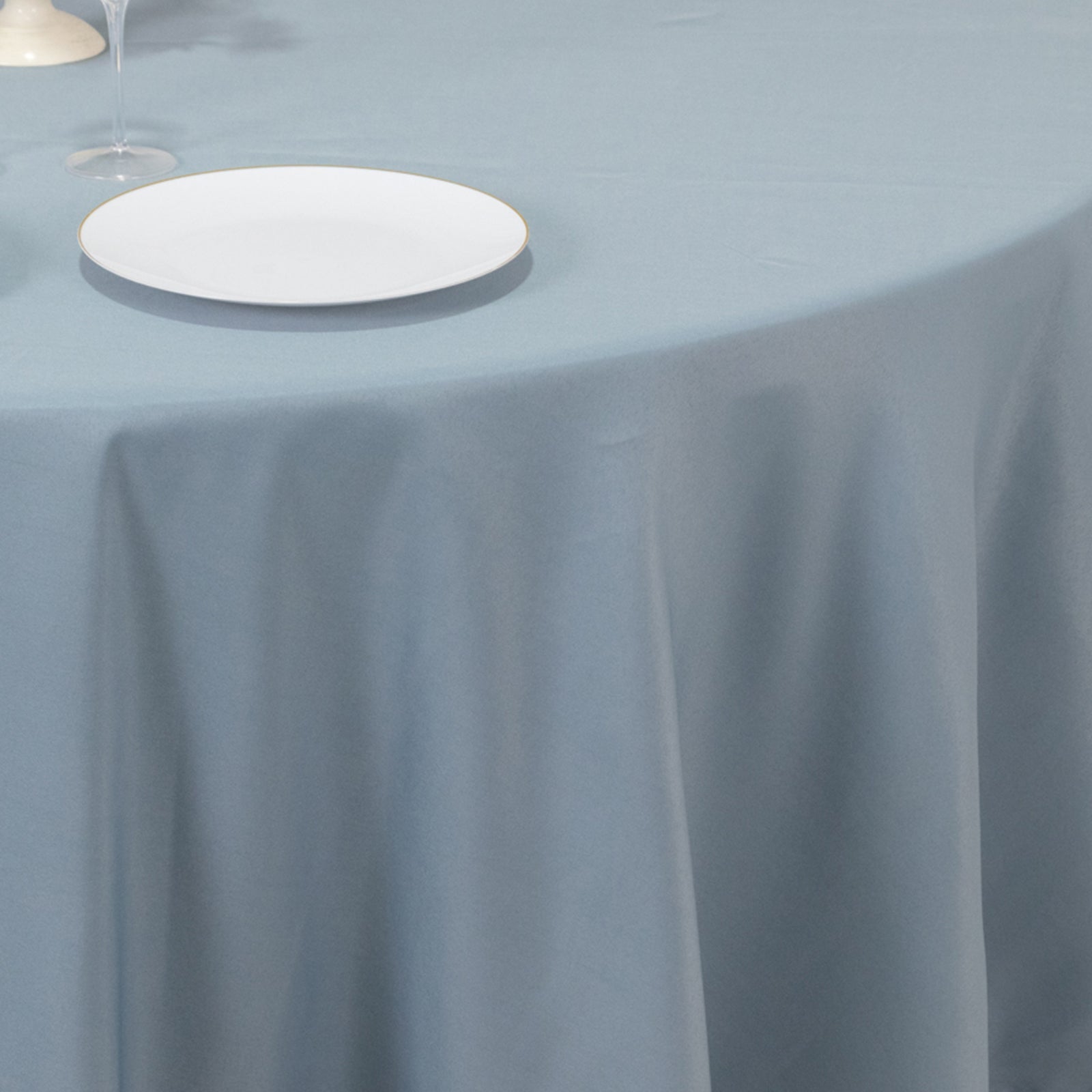 Wrinkle-Resistant 220GSM Dusty Blue Premium Polyester 108