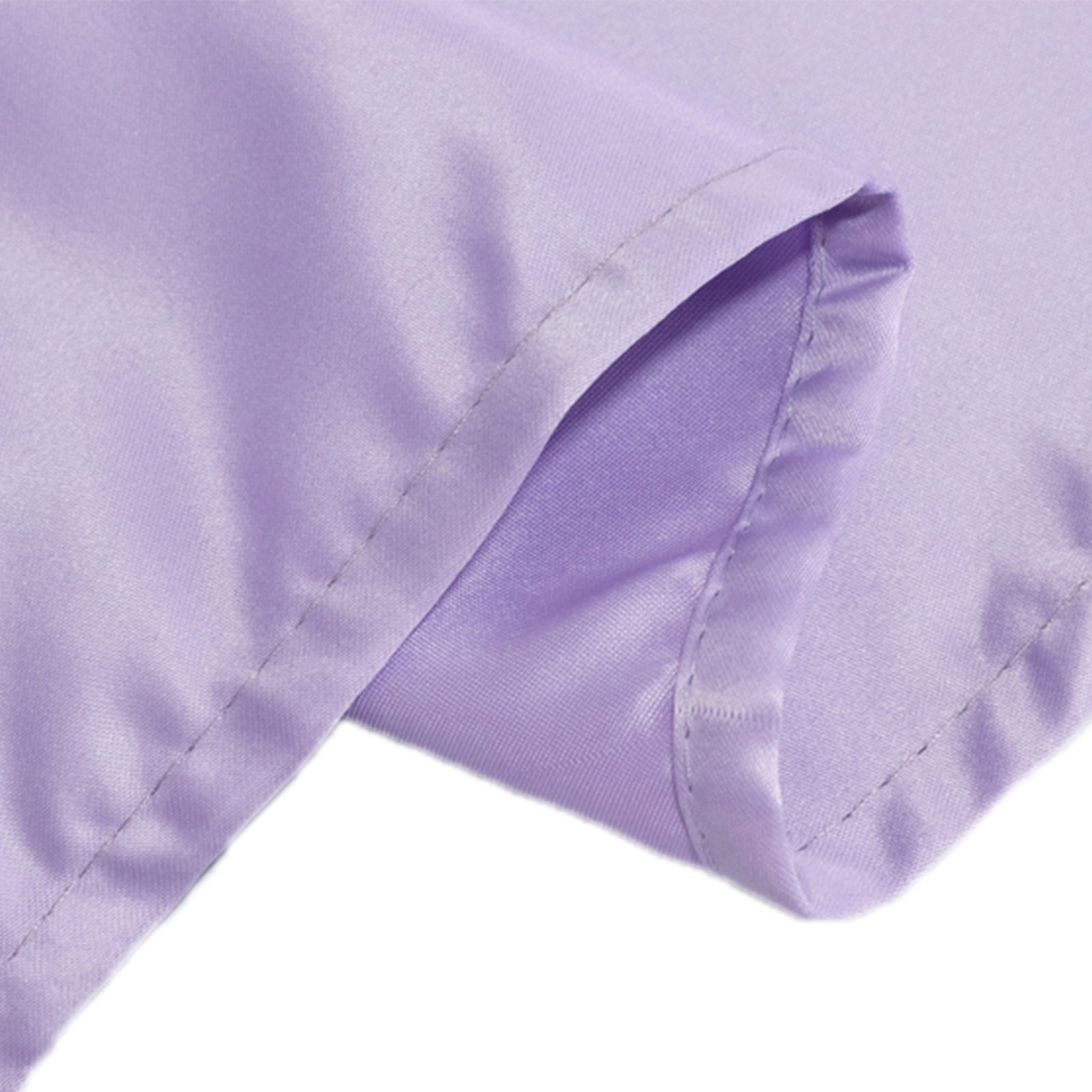 Lavender Lilac Lamour Satin 120-Inch Seamless Round Tablecloth with Soft Sheen