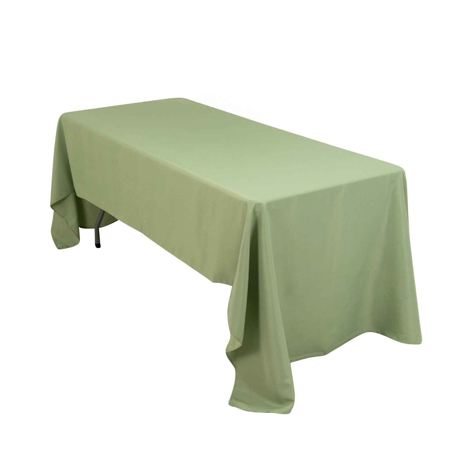 Hot! Sage Green 60x126 Polyester Rectangle Tablecloth - 220GSM Stain-Resistant Finish