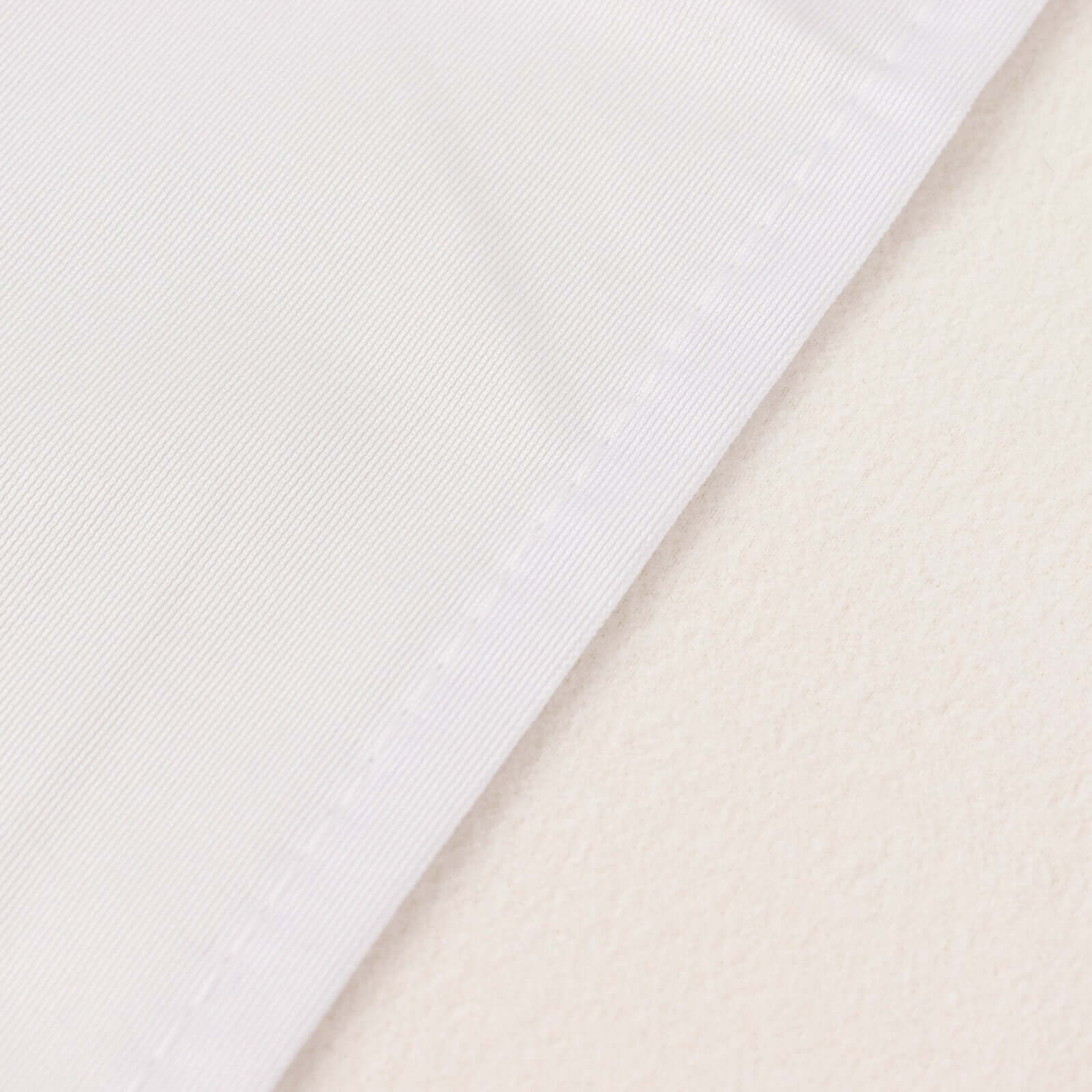 White Premium Seamless Scuba Polyester Tablecloth - 90x132, Wrinkle & Stain Free for Weddings & Parties