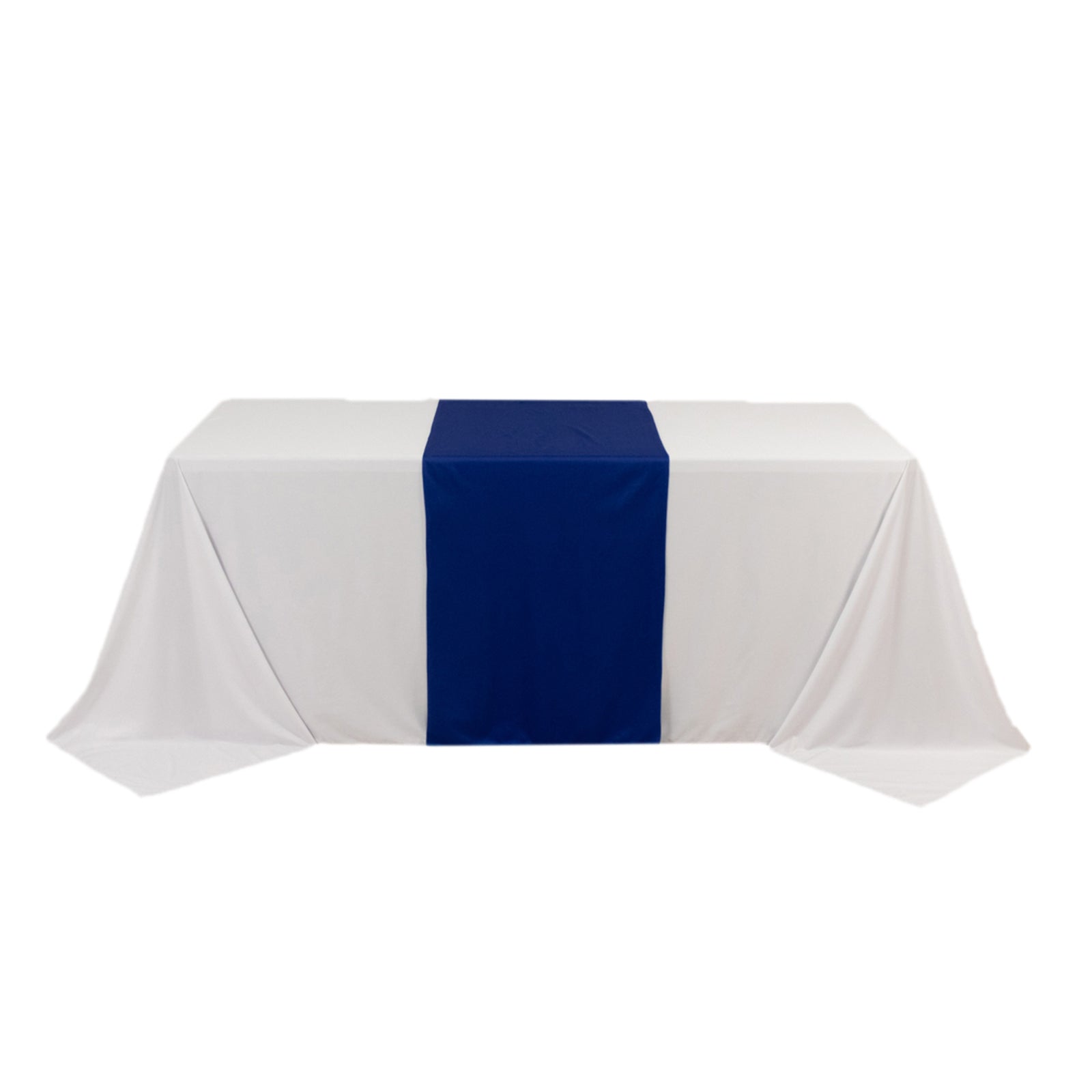 Durable Royal Blue 24x72 Polyester Table Runner for Trade Shows