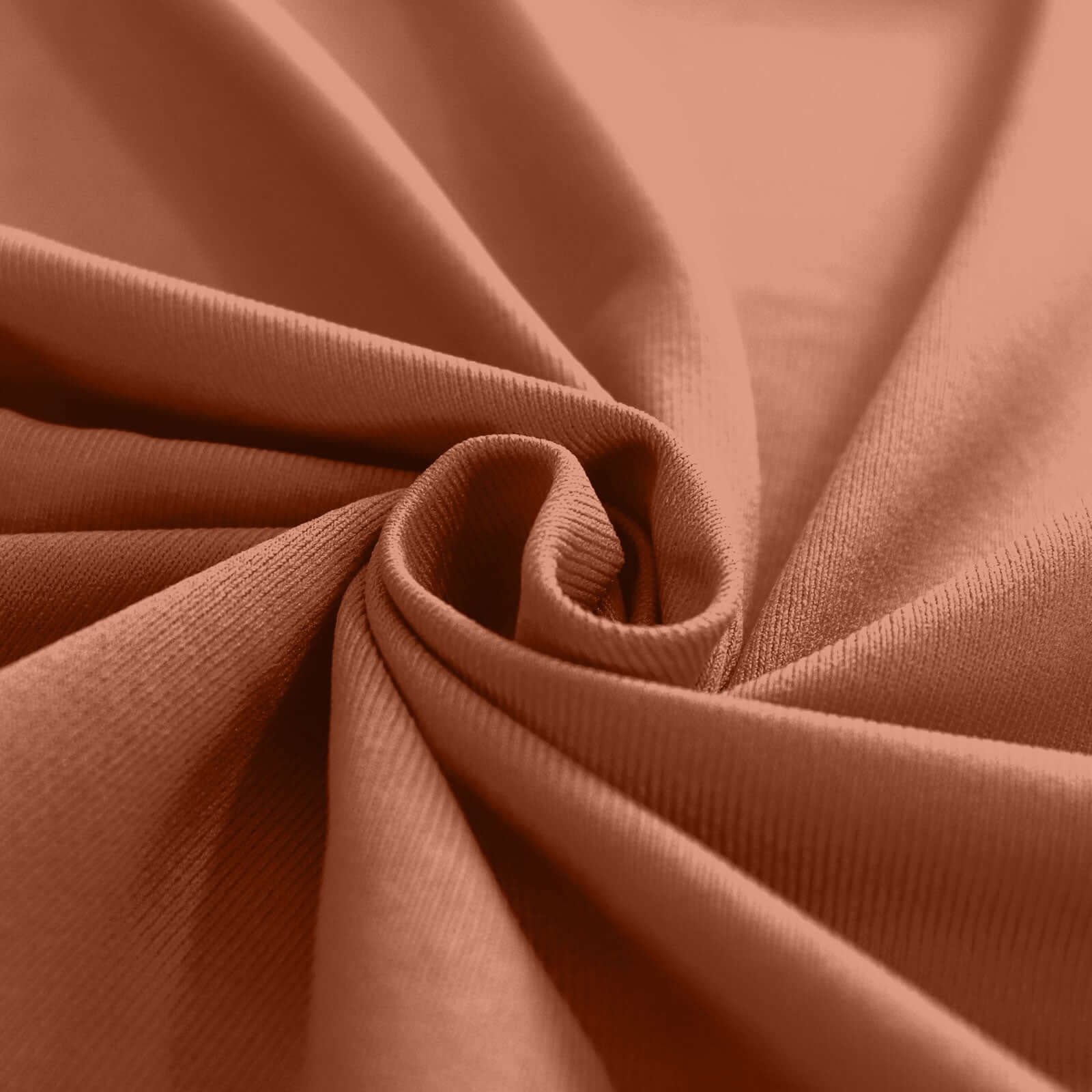 2-Pack Terracotta (Rust) Scuba Polyester Event Curtains - 10ftx10ft, Durable Flame Resistant, Wrinkle-Free