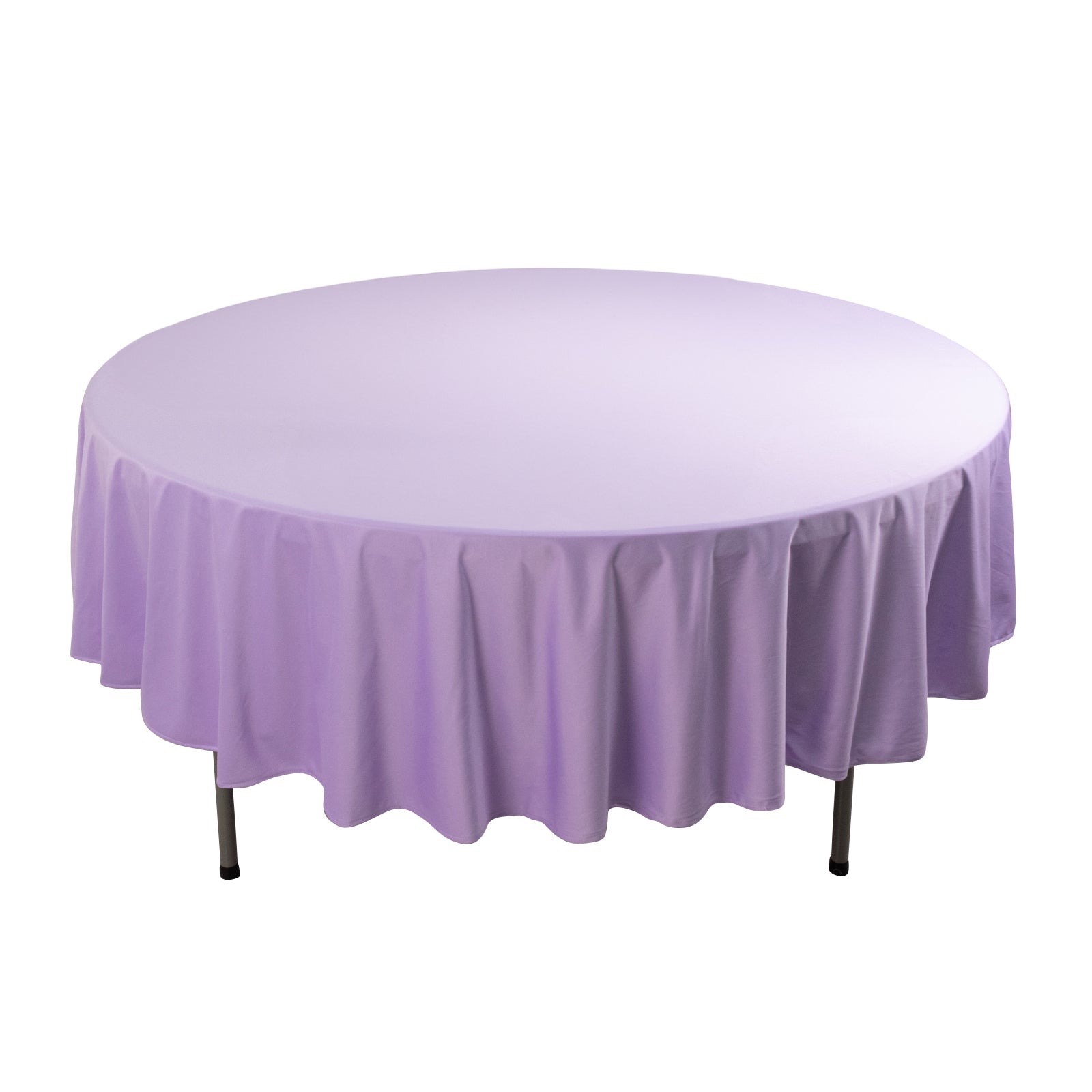 Hot Sale! Premium Wrinkle-Free & Stain-Resistant Lavender Scuba 90-Inch Round Tablecloth