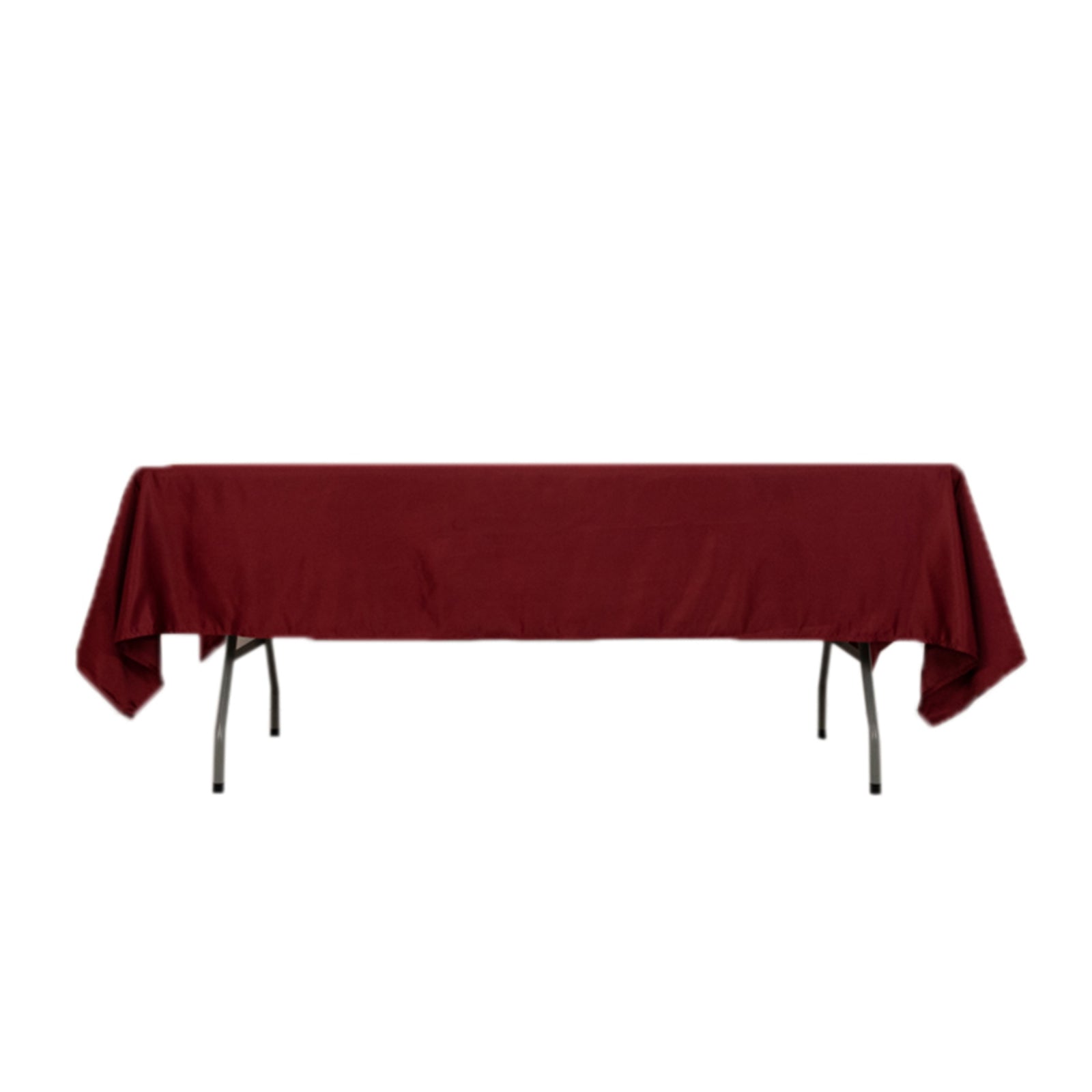 Exclusive Lamour Satin Burgundy Tablecloth - Durable & Soft for Events