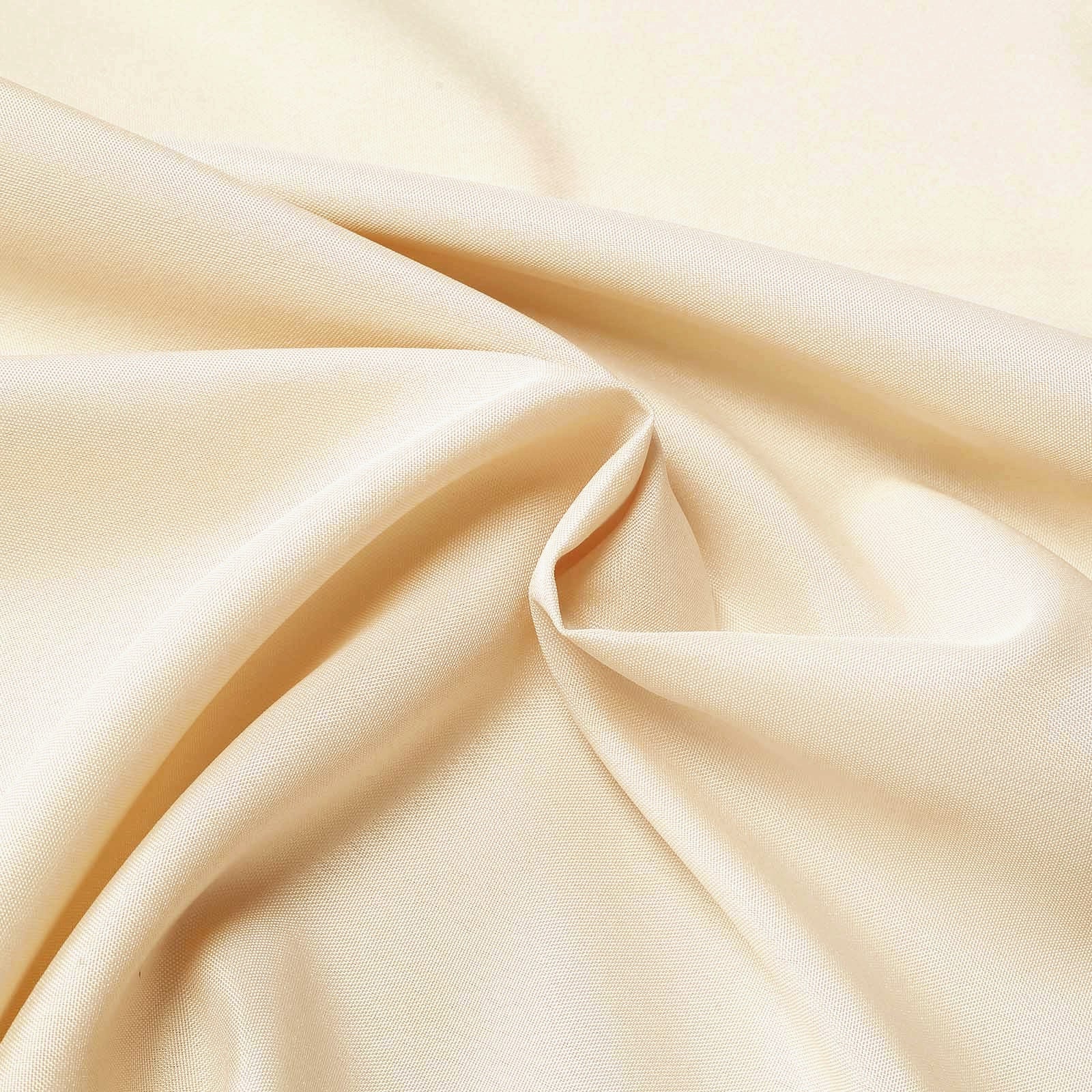 Beige Seamless Wrinkle-Resistant 90x132 Polyester Rectangle Tablecloth