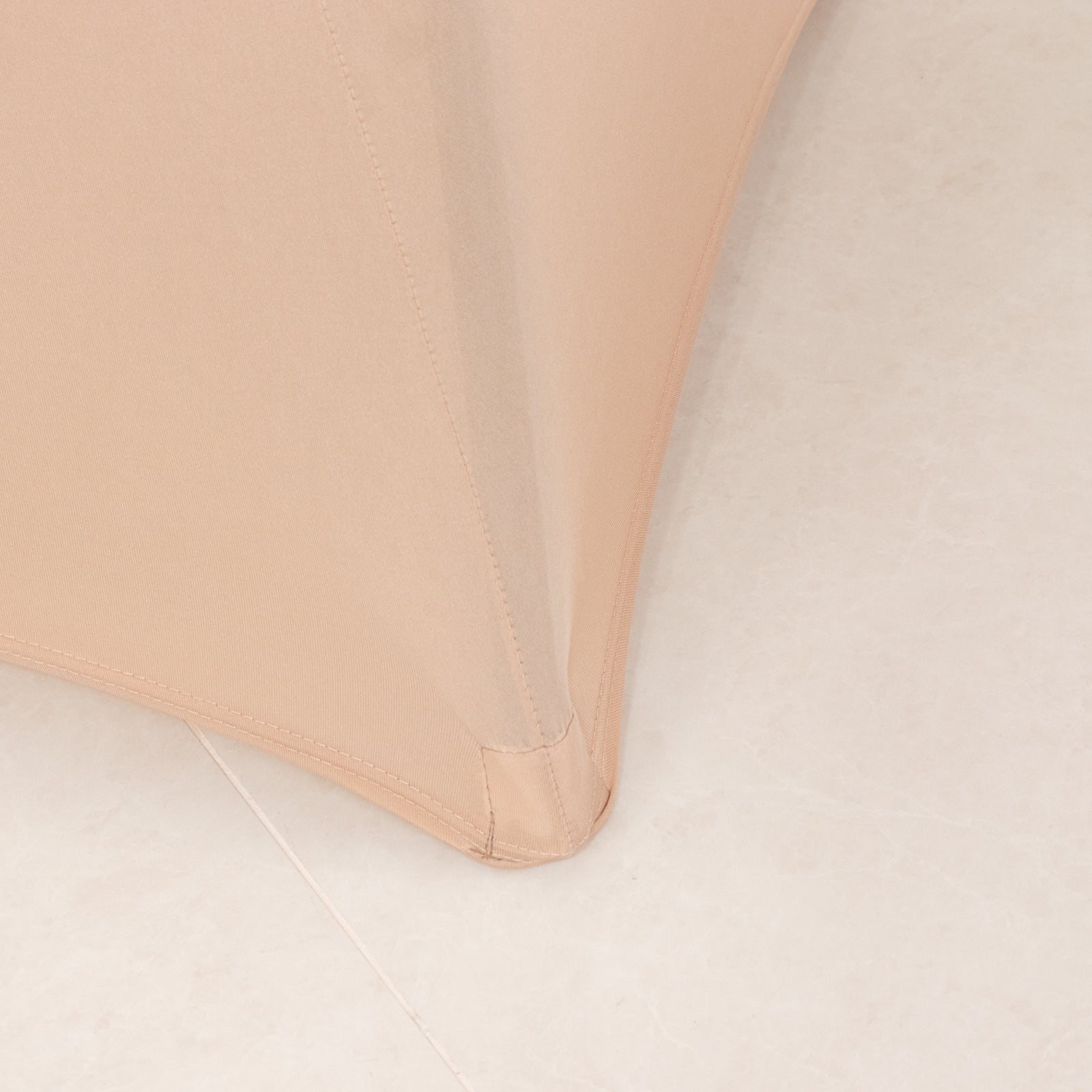 Stretchable Nude Spandex Cocktail Table Cover for 24 - 32 Inch Tables, Easy to Maintain
