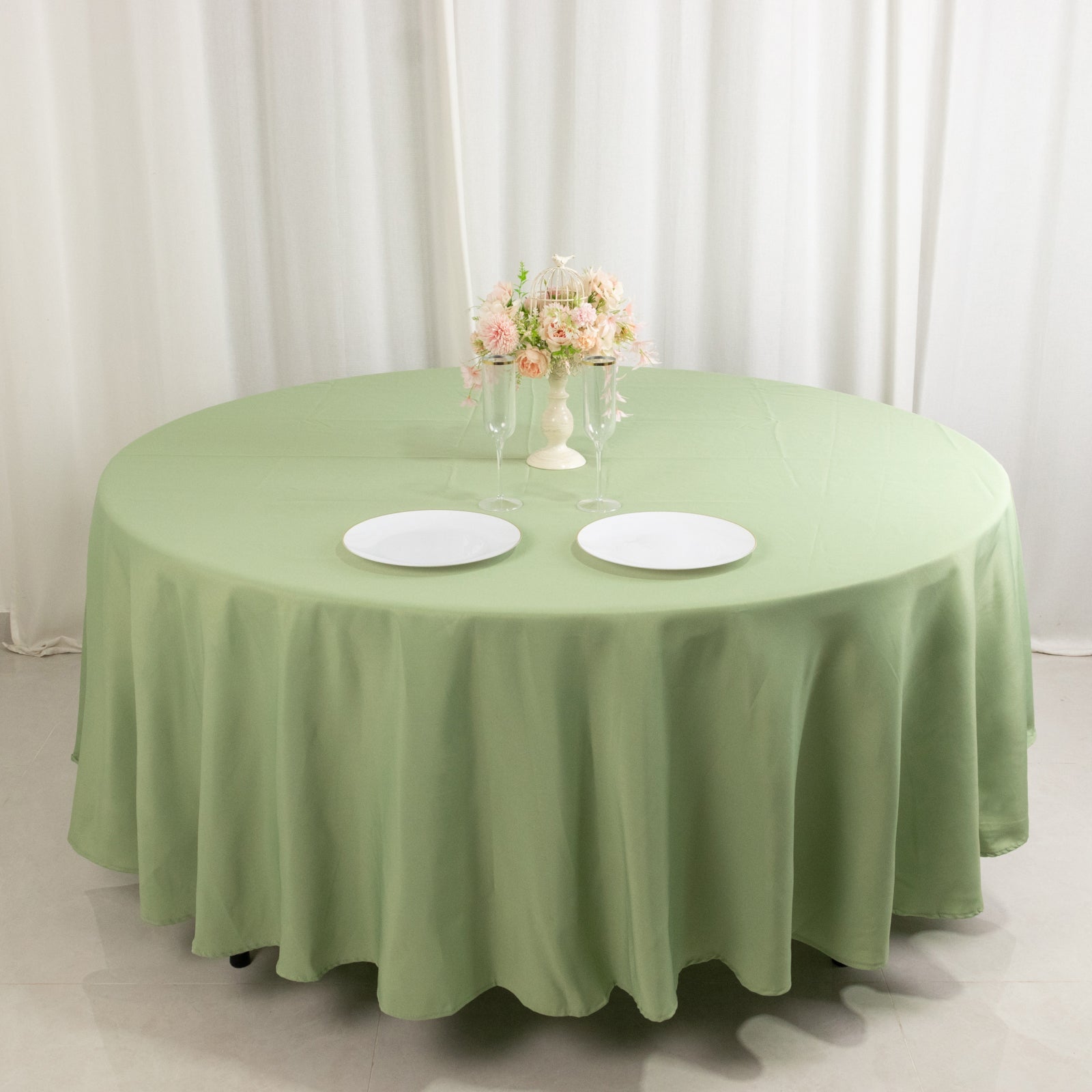 Wrinkle-Resistant 220GSM Sage Green Premium Polyester 108