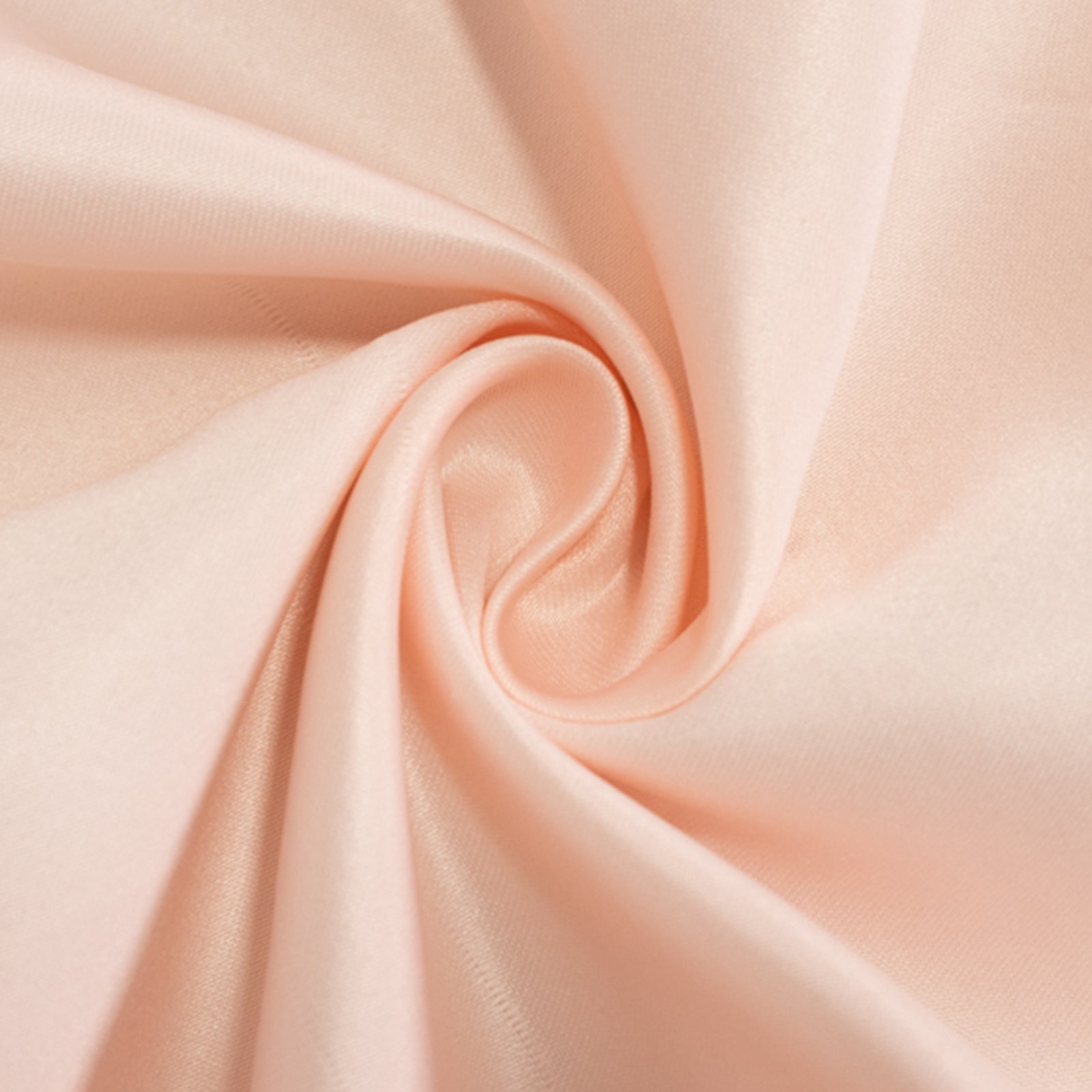 Durable Silk-Like Blush Lamour Satin 108-Inch Round Tablecloth