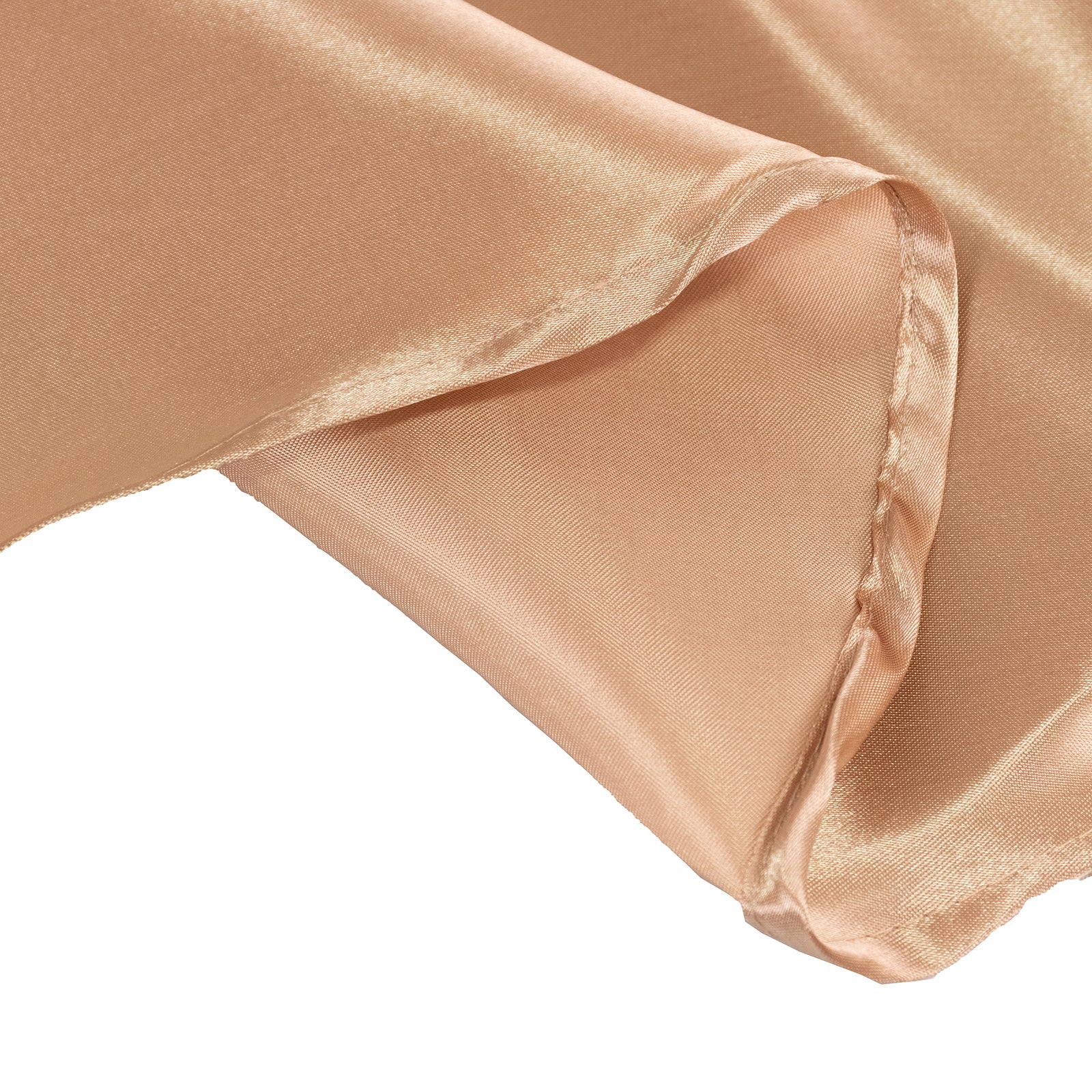 Stylish Seamless Nude Satin 132 - inch Round Tablecloth