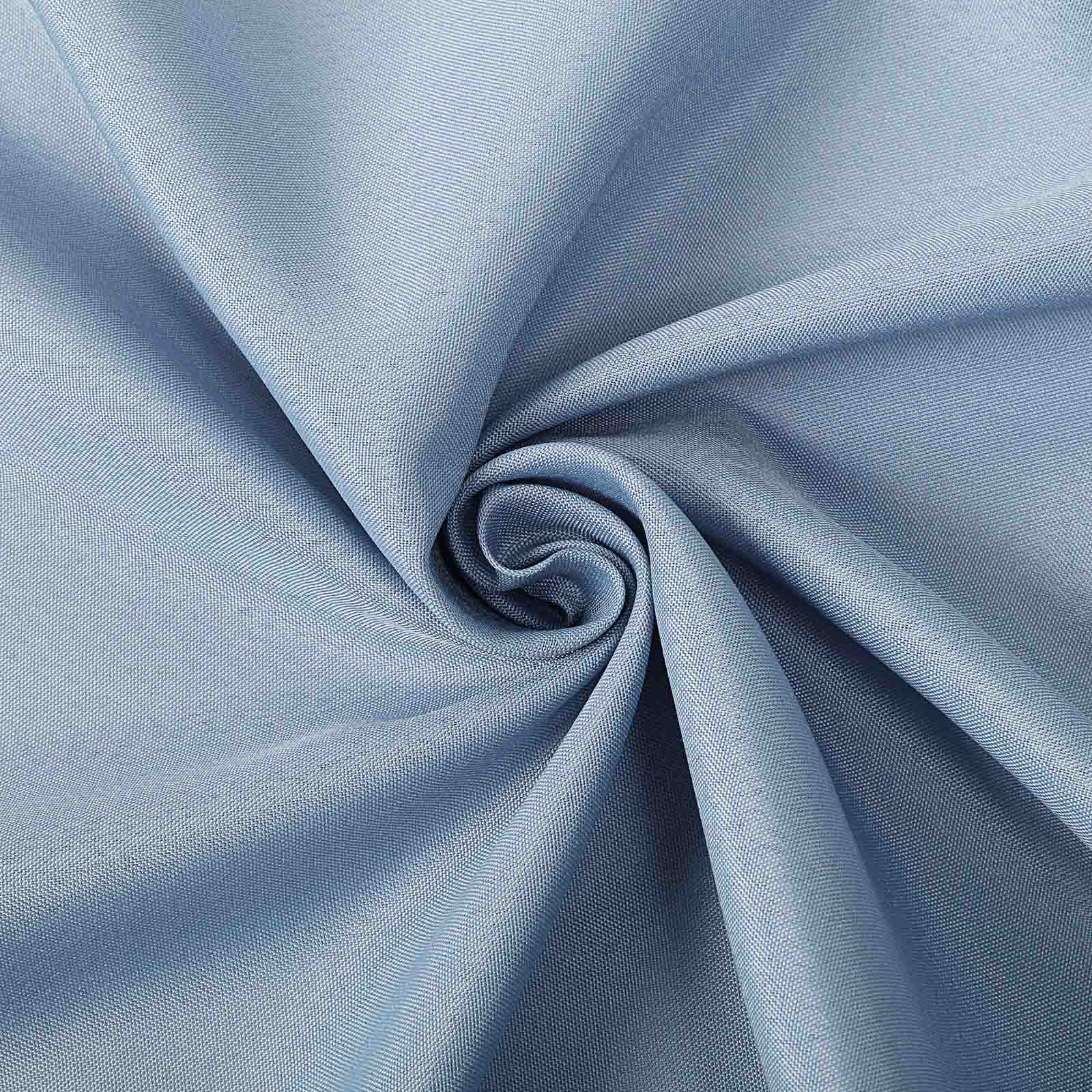 Dusty Blue Polyester Rectangle Tablecloth - Seamless, Wrinkle-Resistant