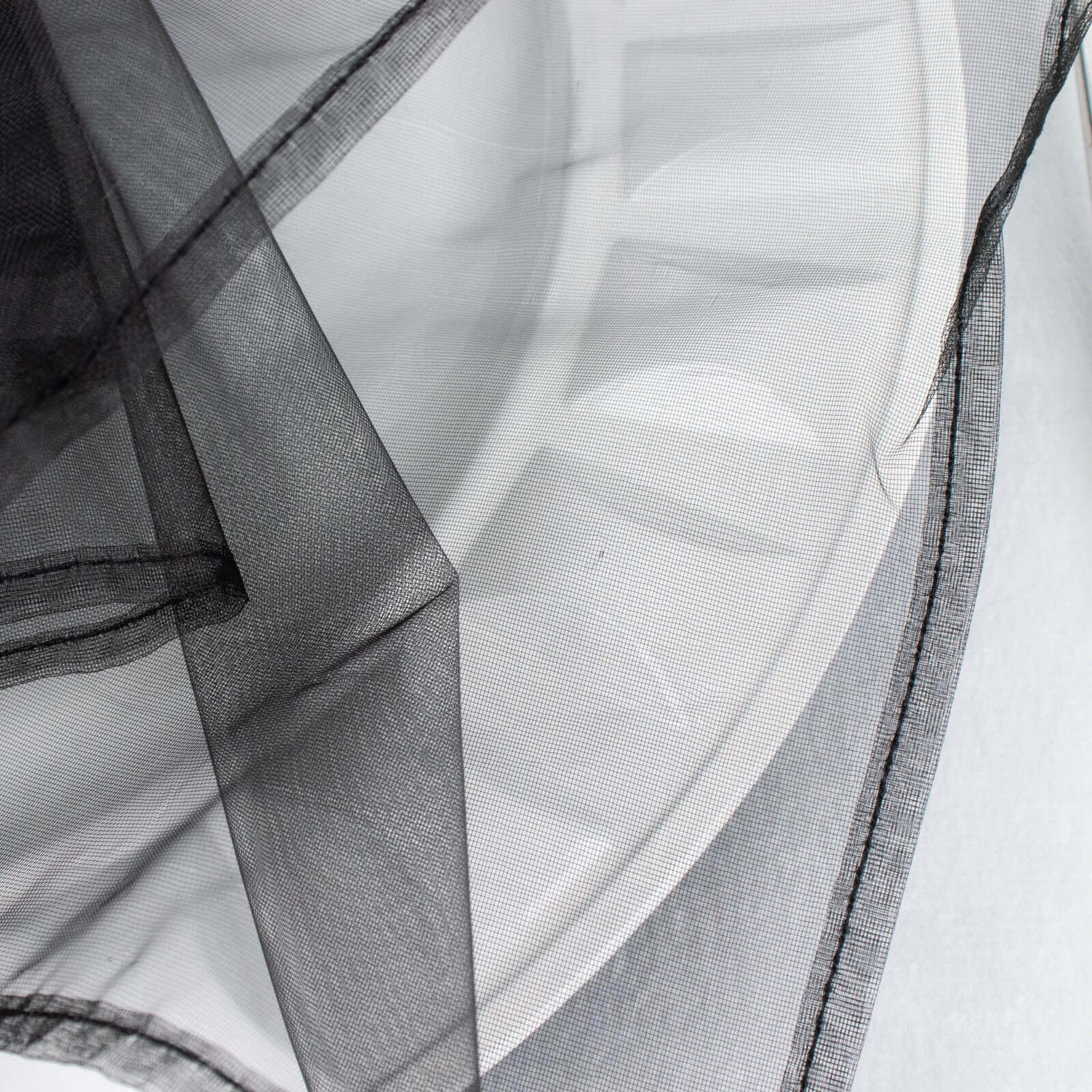 Great Deal! 10-Pack of 23x23 Black Organza Sheer Dinner Napkins