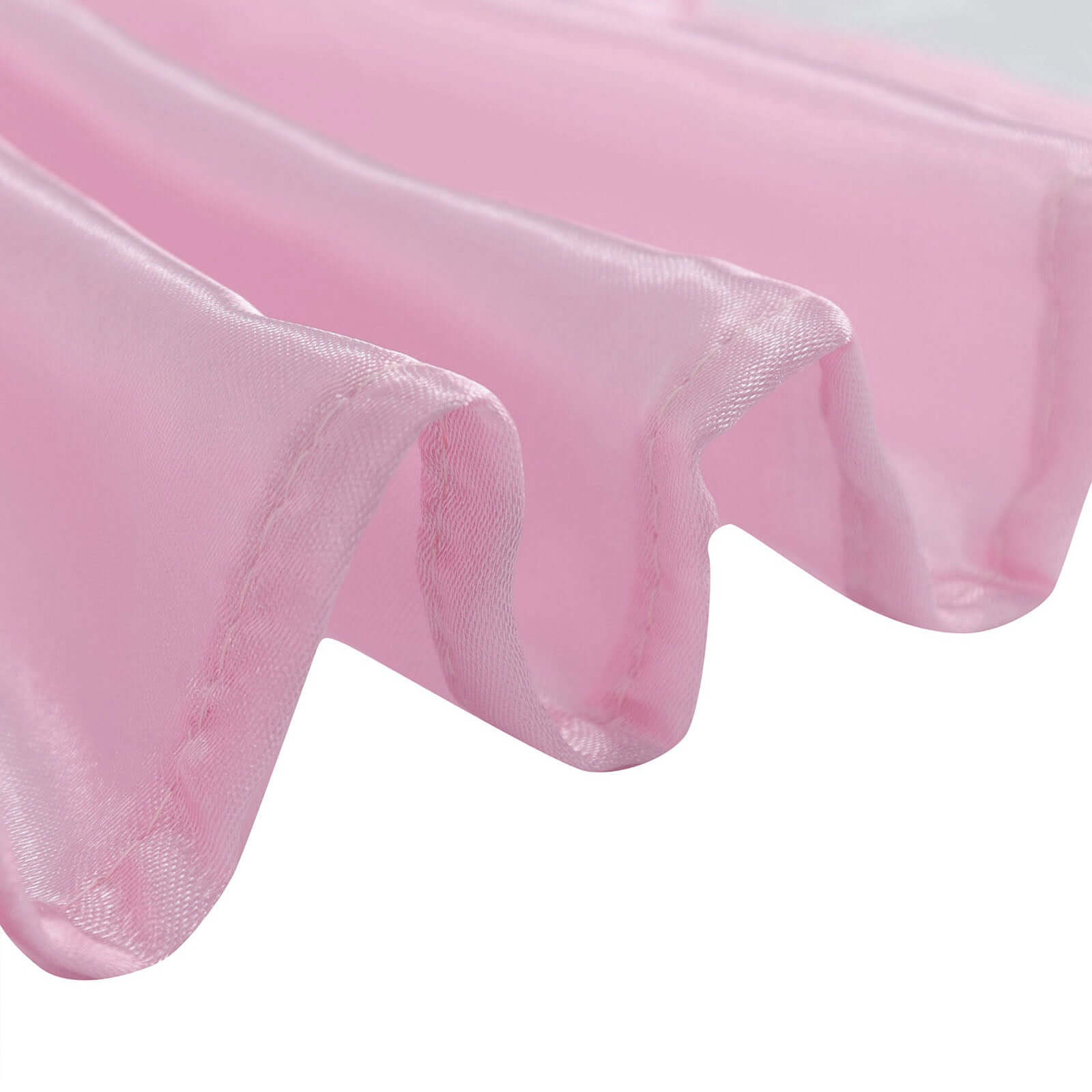 Exclusive Pink Satin 90x132 Seamless Rectangular Tablecloth