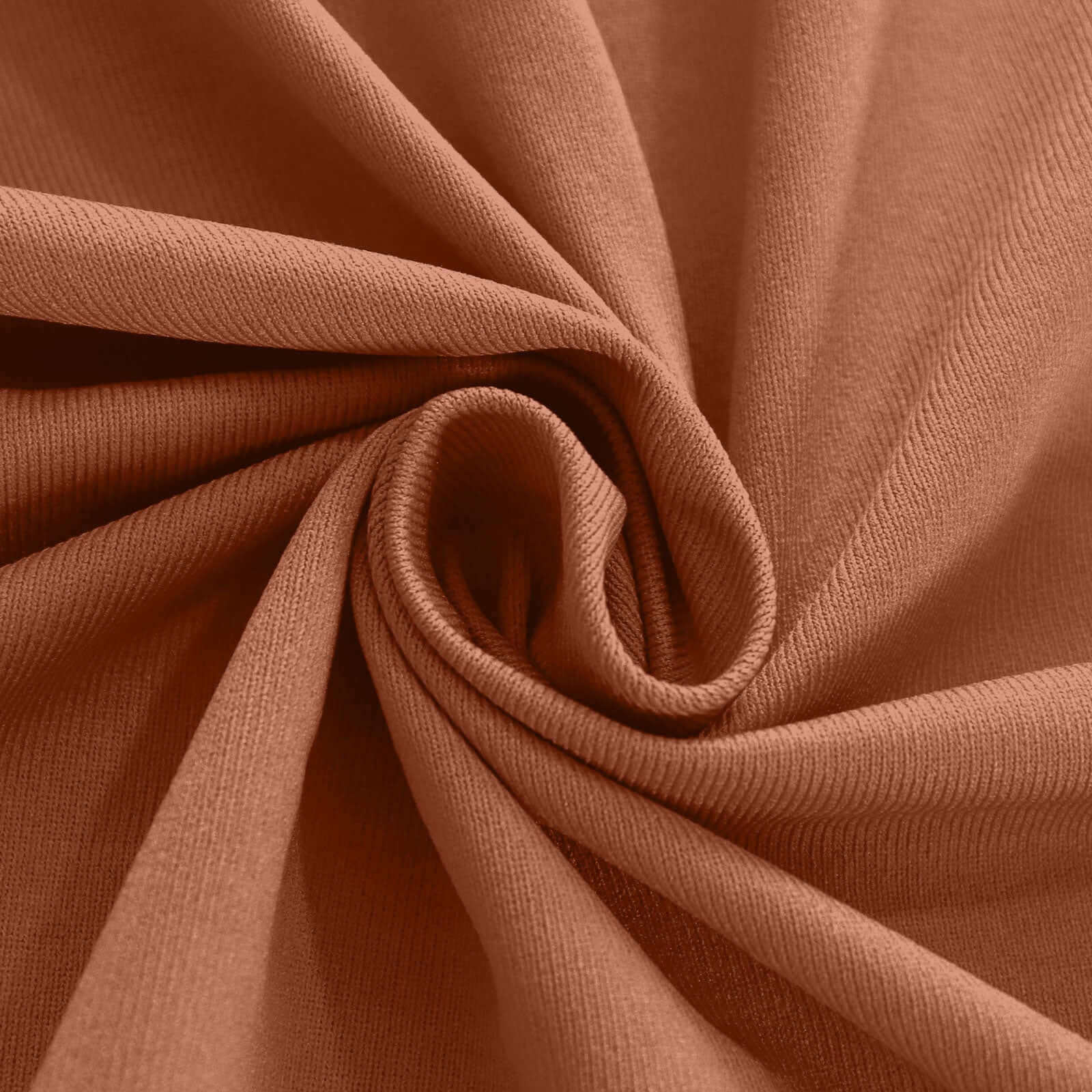 2-Pack Terracotta (Rust) Scuba Polyester Event Curtains - 10ftx10ft, Durable Flame Resistant, Wrinkle-Free