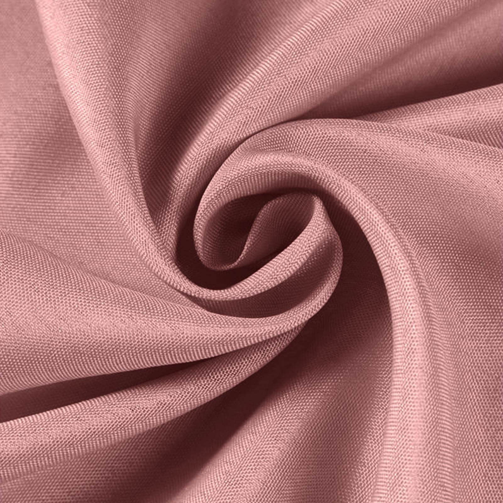 Seamless Wrinkle-Resistant Dusty Rose Polyester 90x132 Rectangle Table Cover