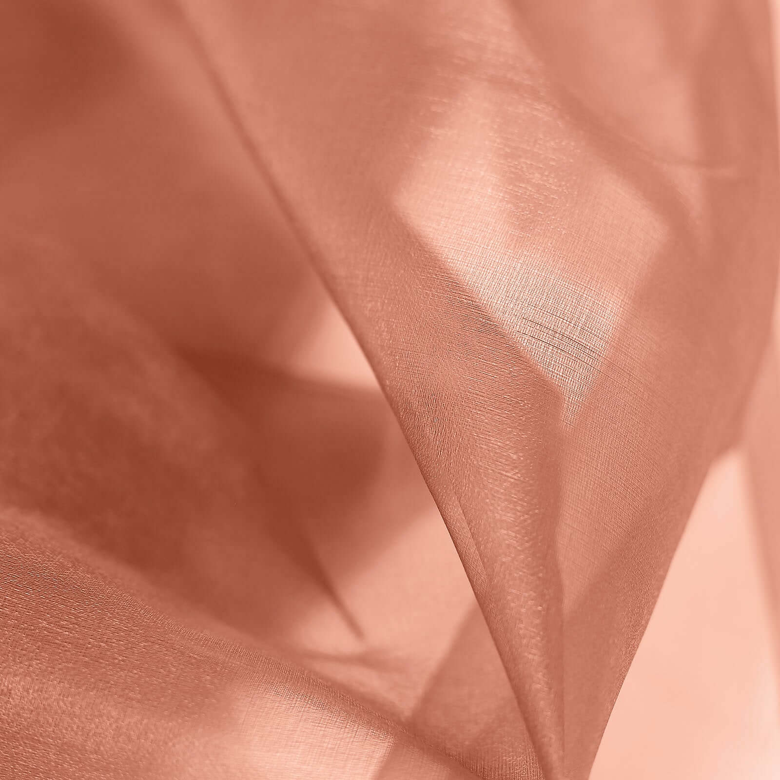 54-Inch Wide, 10-Yard Terracotta (Rust) High-Quality Sheer Chiffon Fabric Bolt for DIY
