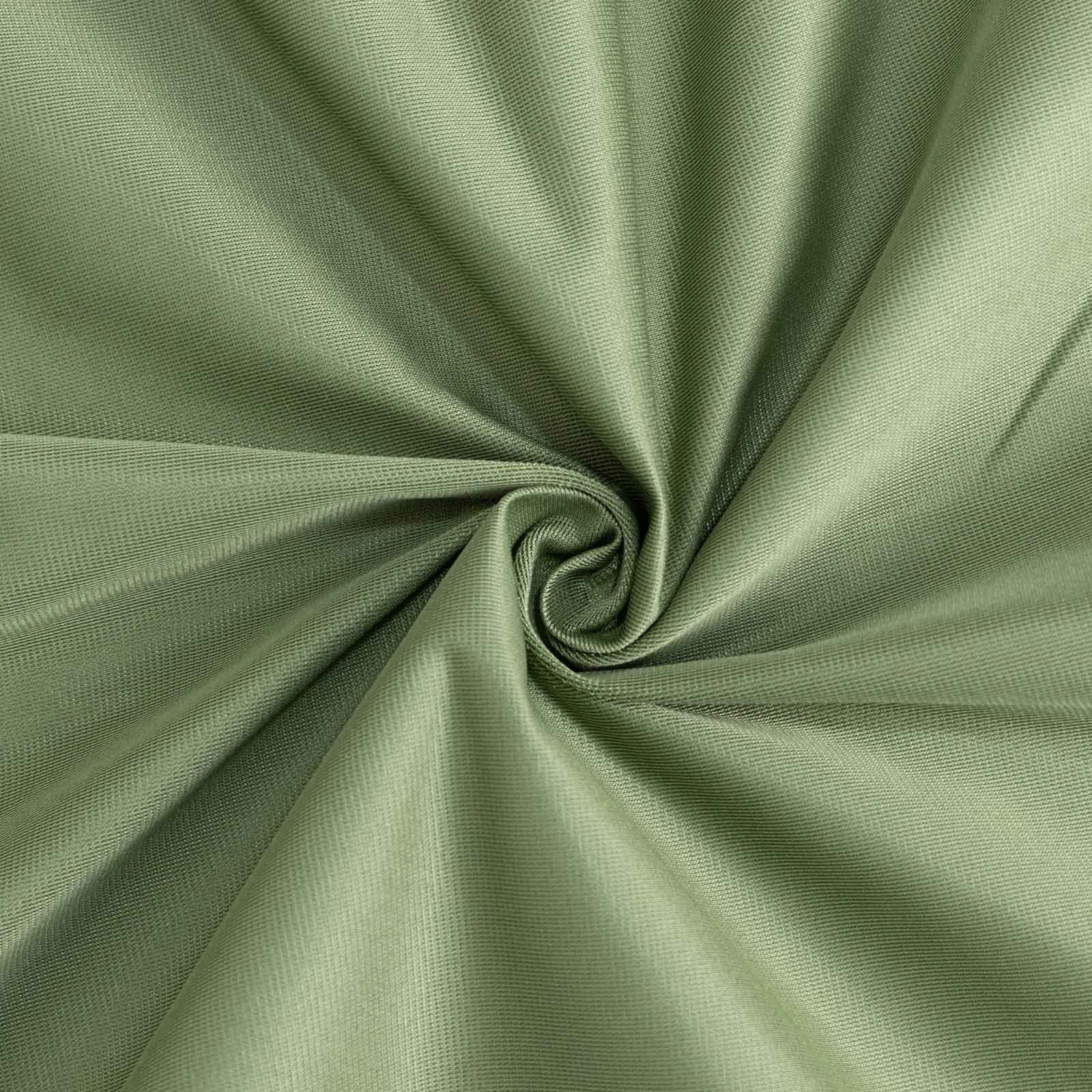 Premium Wrinkle-Free & Stain-Resistant Dusty Sage Green Scuba Tablecloth (90x132)