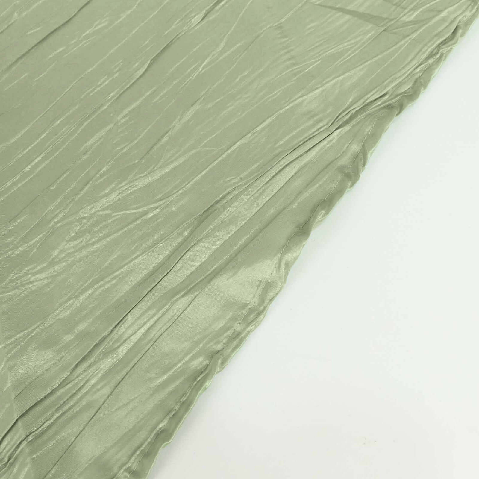 Seamless Wrinkle-Resistant Sage Green Polyester Rectangle Tablecloth 90x132
