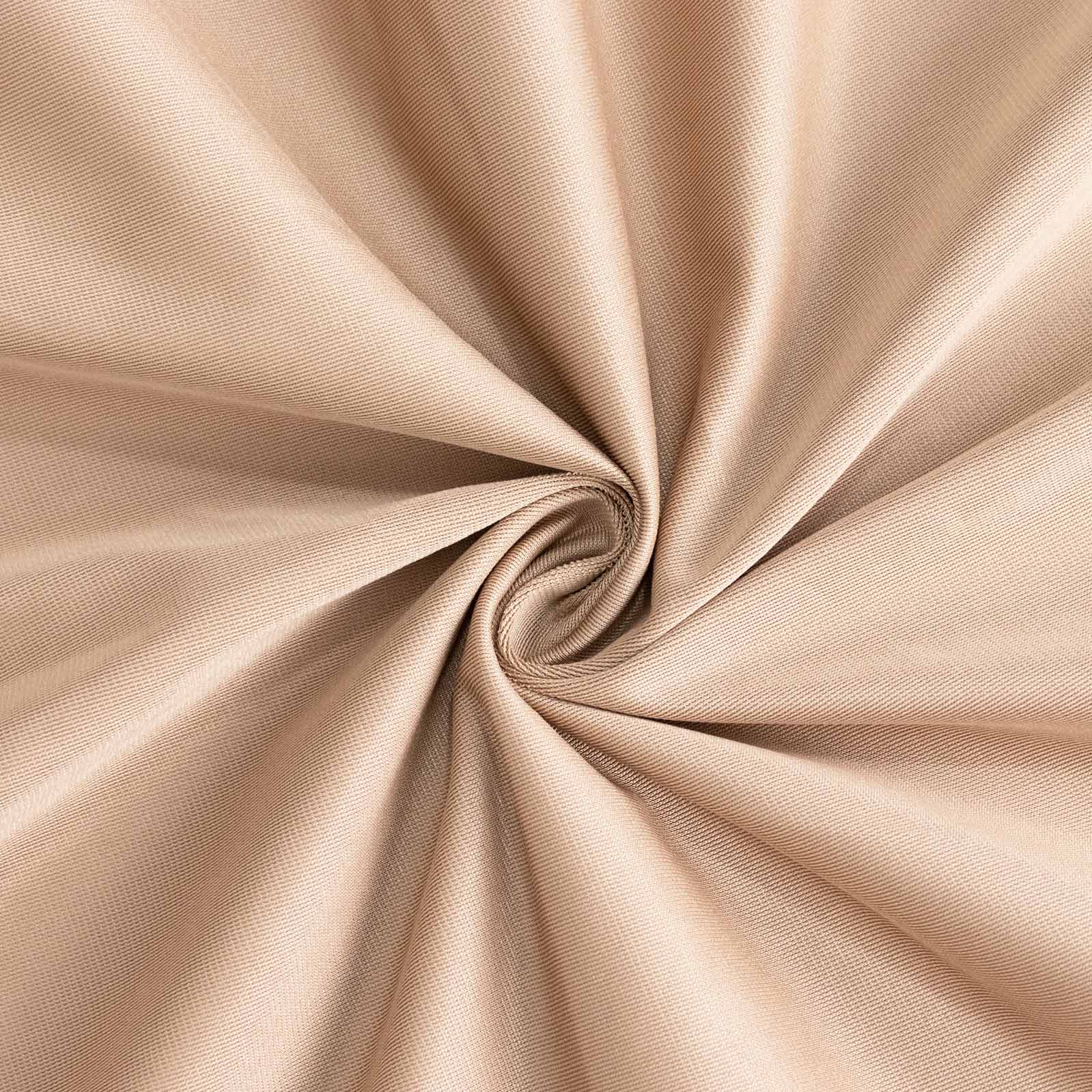 120' Nude Premium Scuba Seamless Tablecloth - Wrinkle & Stain Resistant