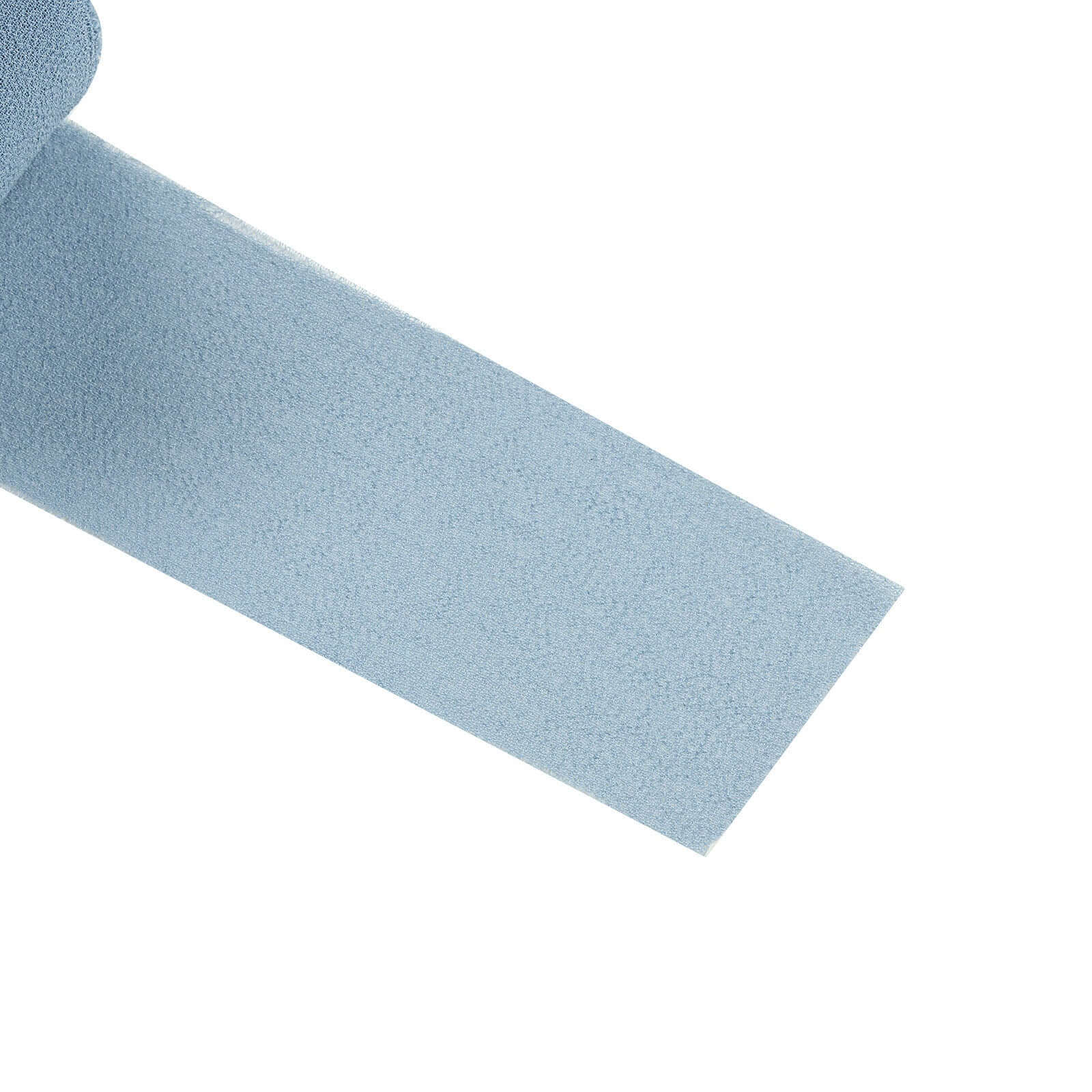 2-Pack 6-Yard Dusty Blue Silk-like Chiffon Linen Ribbon Rolls for Wedding, Gifts & Crafts