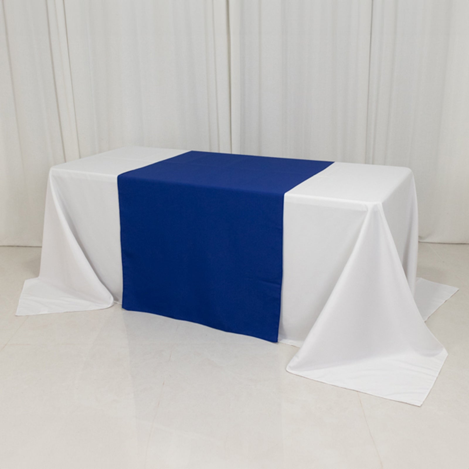 Extra Wide Royal Blue 36x72 Premium Polyester Sublimation Printable Table Runner