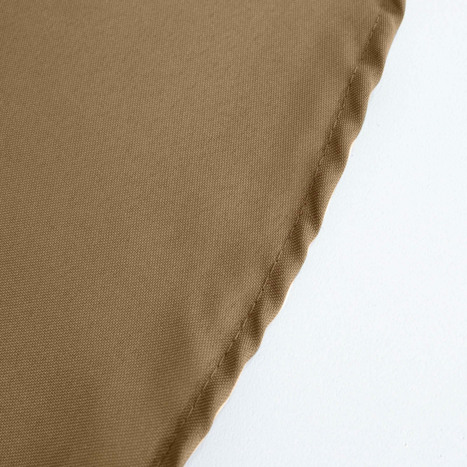 Get This Seamless, Wrinkle-Resistant 90x132 Polyester Rectangle Taupe Tablecloth Now!