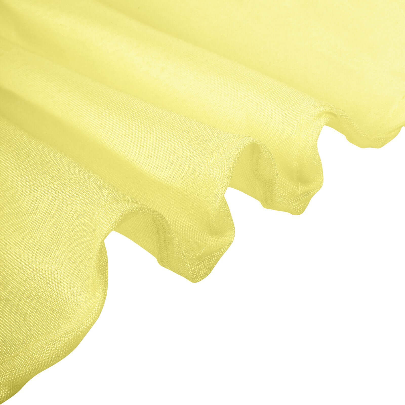 Yellow Wrinkle-Resistant 60x126 Polyester Rectangle Tablecloth - Perfect for Events