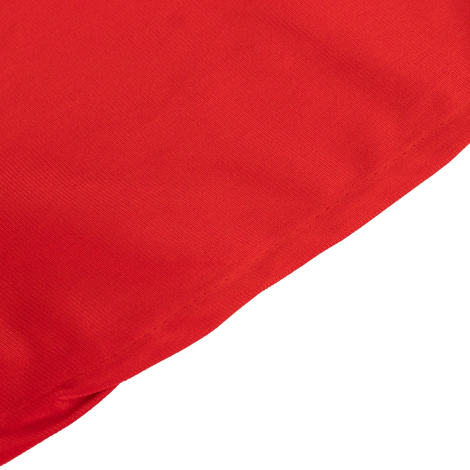 Hot Deal! Premium Red 108' Scuba Round Tablecloth - Wrinkle & Stain Free