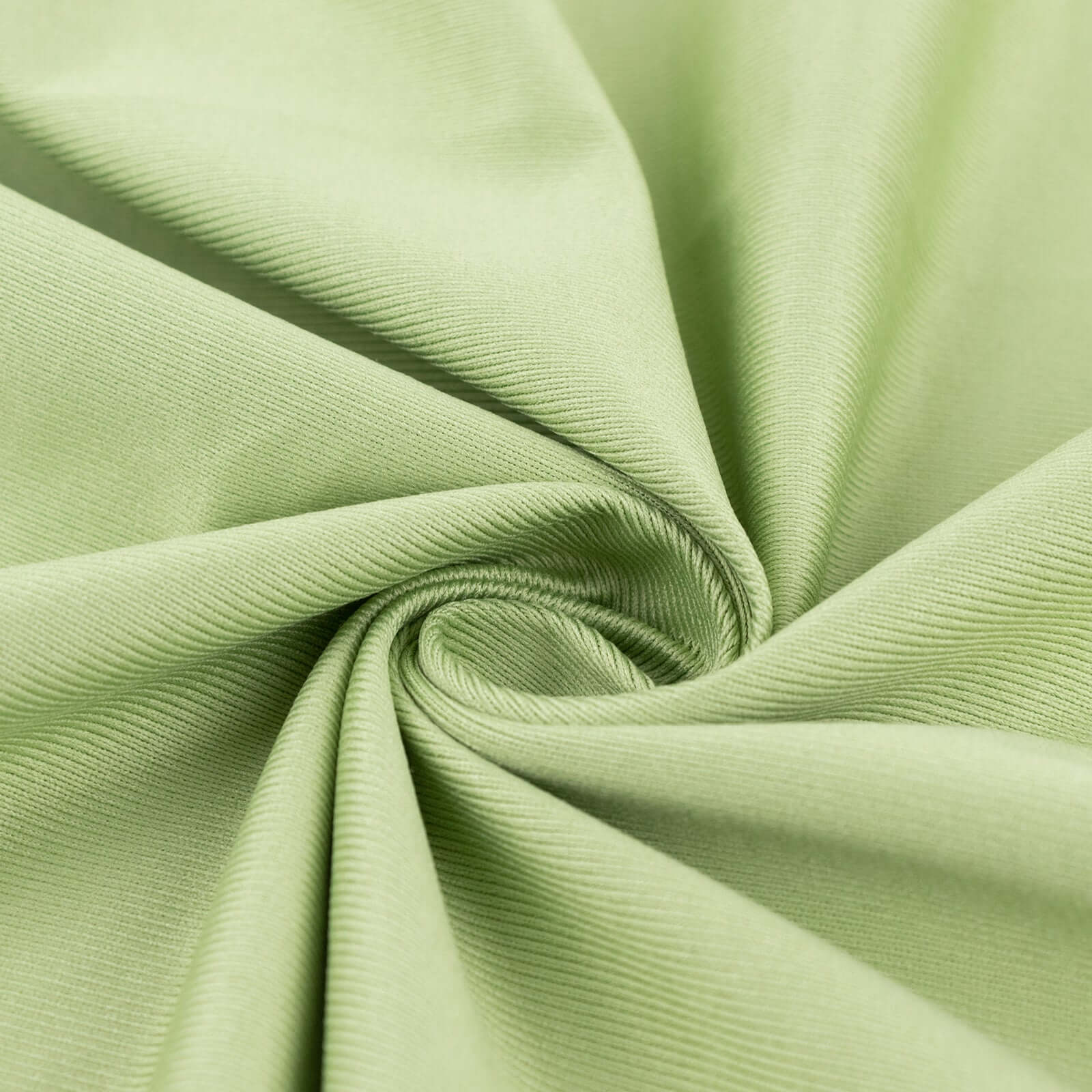 Hot! Premium Wrinkle-Free Sage Green Scuba Polyester Fabric Roll - 60x10 Yards