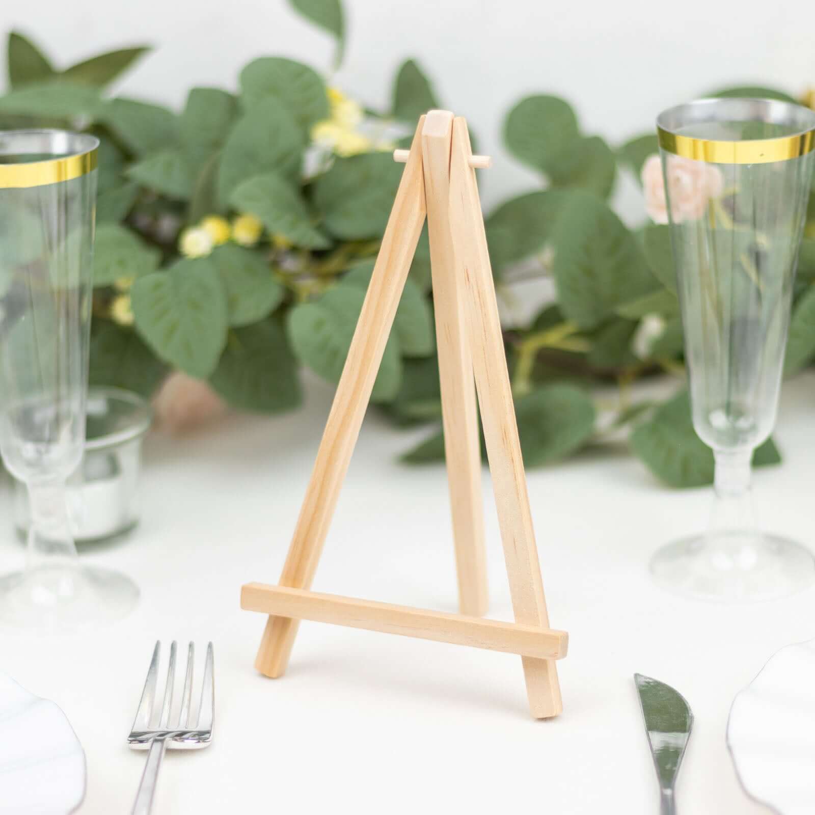 Hot Sale! 10-Pack Natural Wooden Foldable Place Card Holders