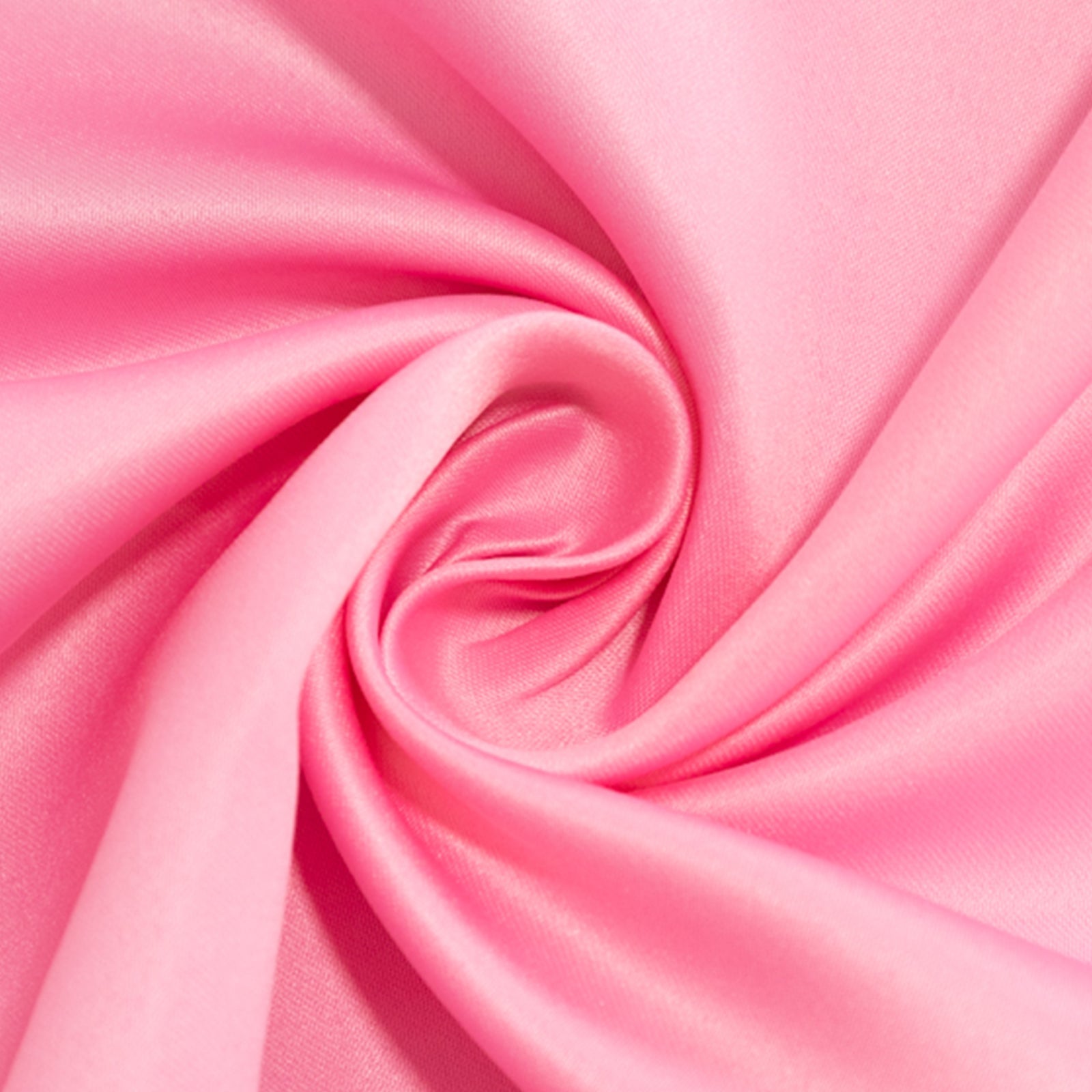 Pink 108-Inch Durable Silk-Like Lamour Satin Round Tablecloth