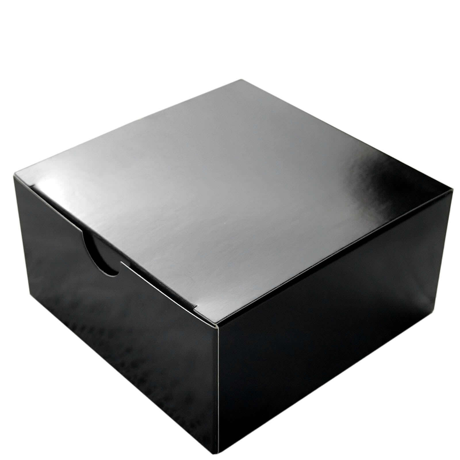 100-Pack 4x4x2 Black DIY Cardstock Cake and Cupcake Party Favor Gift Boxes