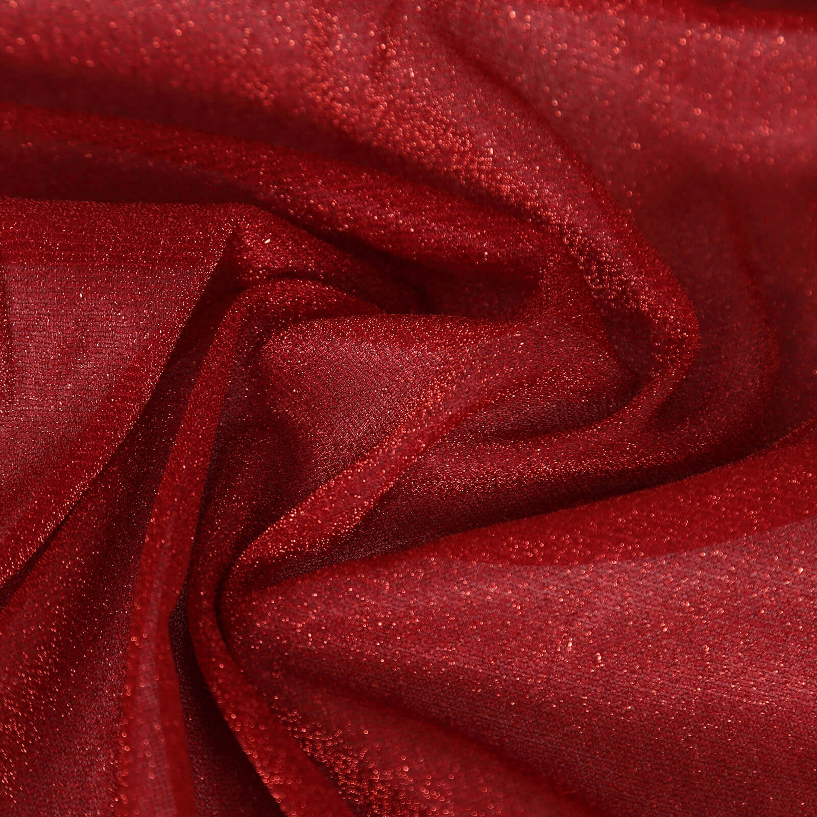 Red Sparkling Reusable Glitter Gauze Table Runner 27x120