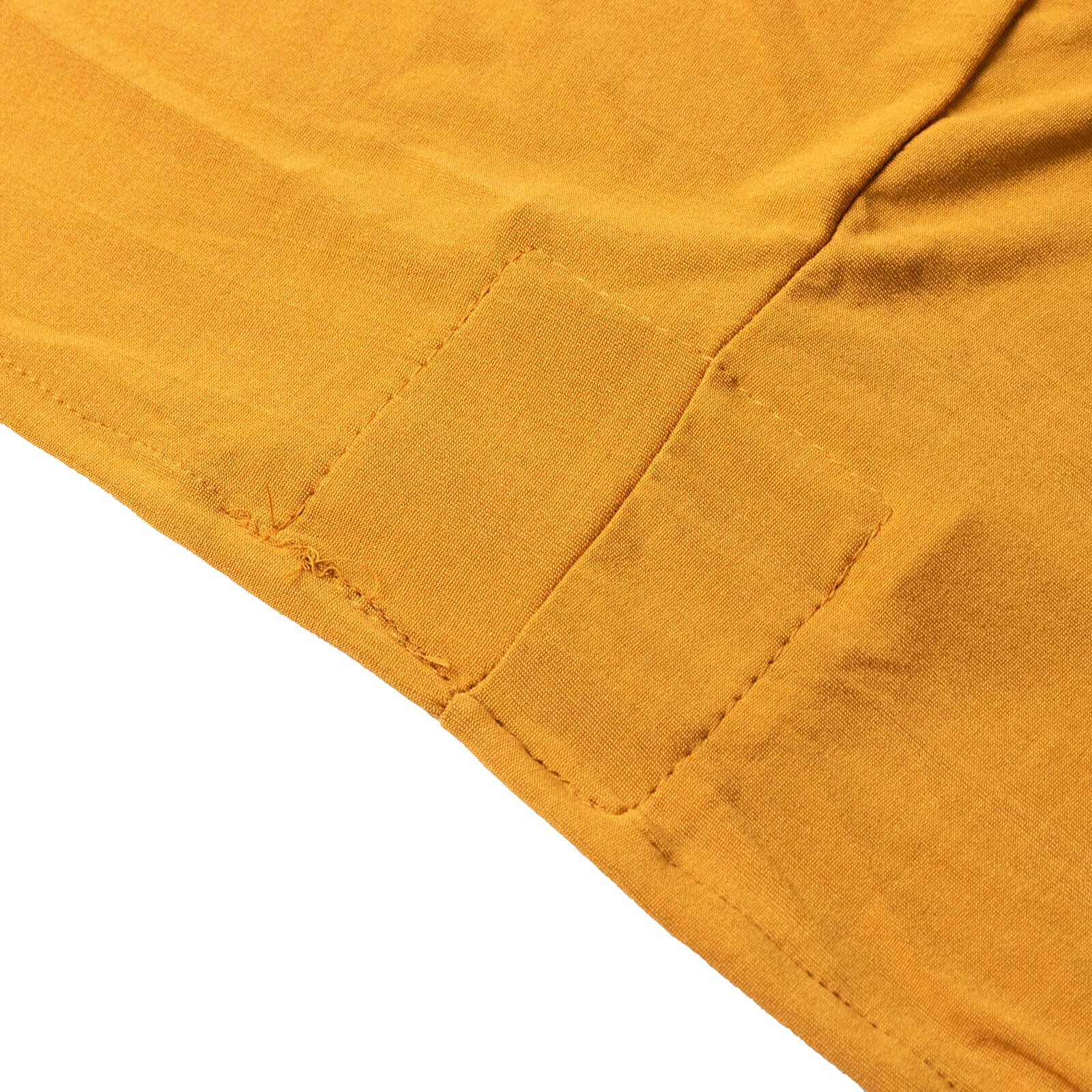 Durable Gold Stretch Spandex 6ft Round Tablecloth - Ideal for Events & Presentations