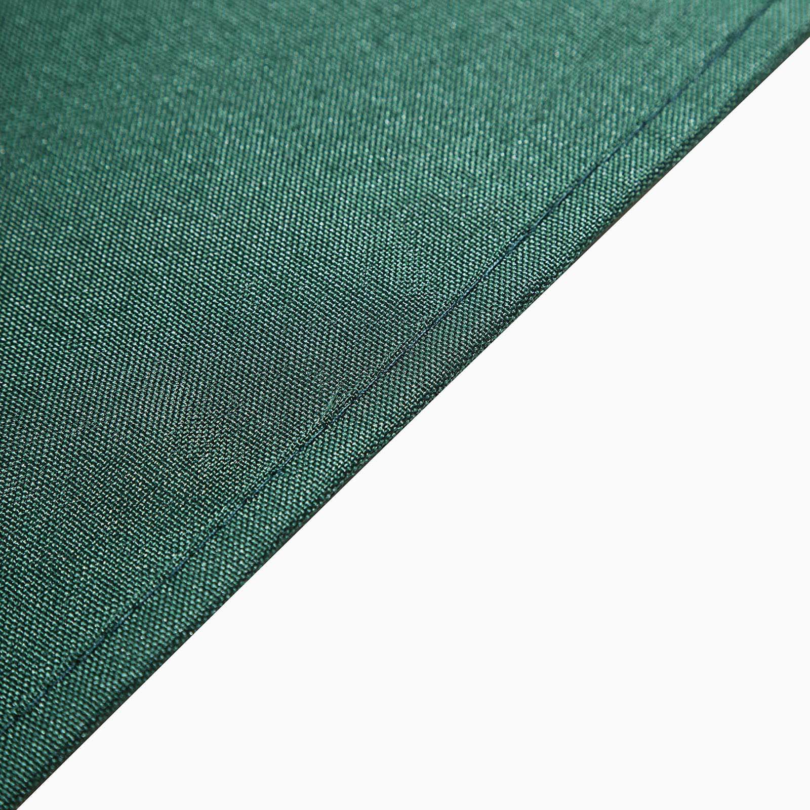 Get This Wrinkle-Resistant 60x126 Polyester Rectangle Tablecloth in Hunter Emerald Green