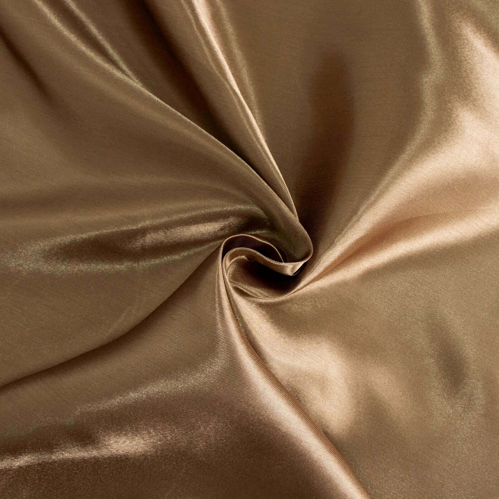 Stylish Seamless Satin Round Tablecloth in Taupe - 120 Inches for Special Events