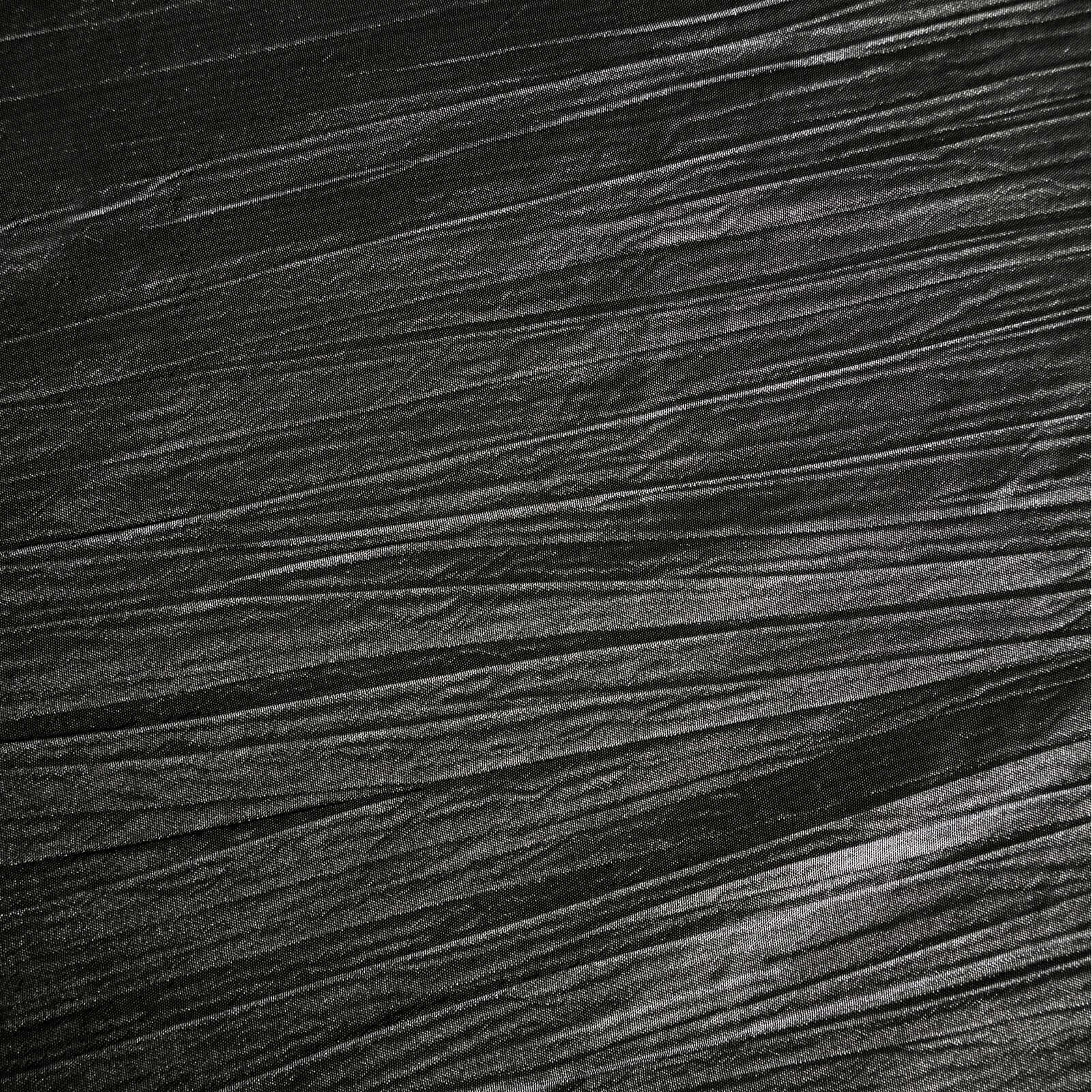 Black Crinkle Taffeta Rectangle Tablecloth 90x132 - Seamless Design for Elegant Gatherings