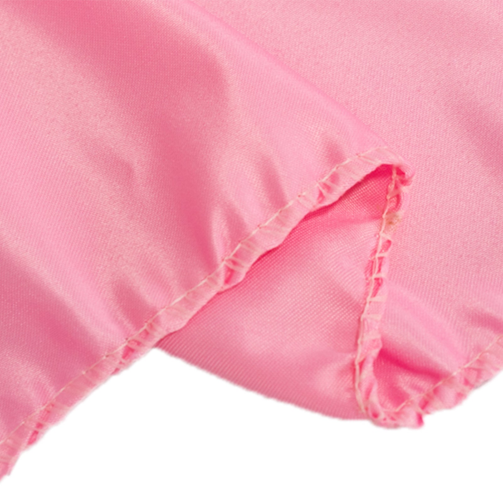 Hot! Pink Lamour Satin 72x72 Square Table Overlay with Smooth Finish