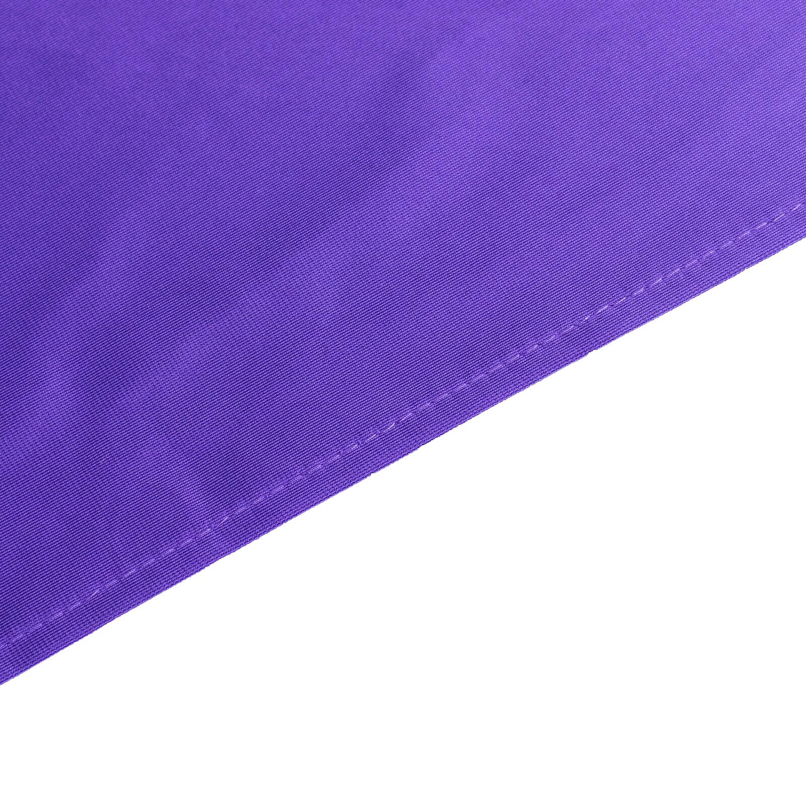 Premium Purple 132' Scuba Round Tablecloth - Wrinkle & Stain Resistant