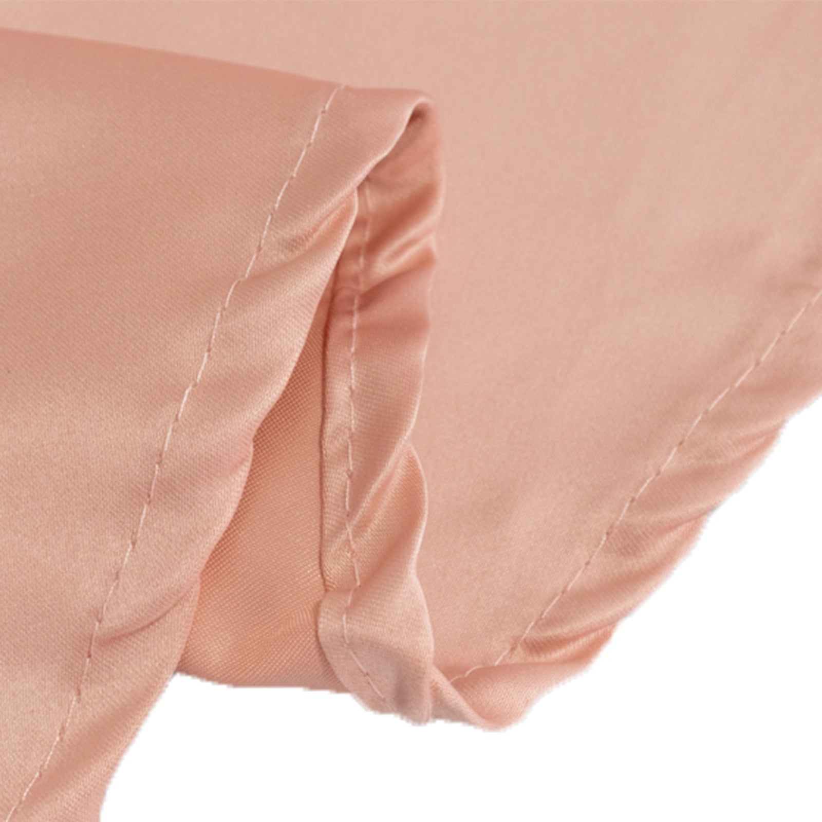 Hot Deal! Dusty Rose Lamour Satin Round Tablecloth - 120 Inch Seamless Cover with Soft Sheen