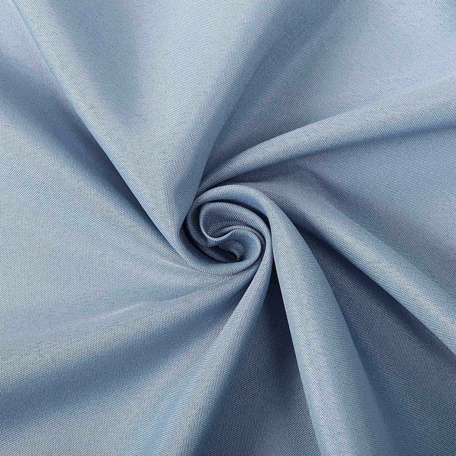 Seamless Wrinkle-Resistant 90x132 Polyester Rectangle Tablecloth in Dusty Blue