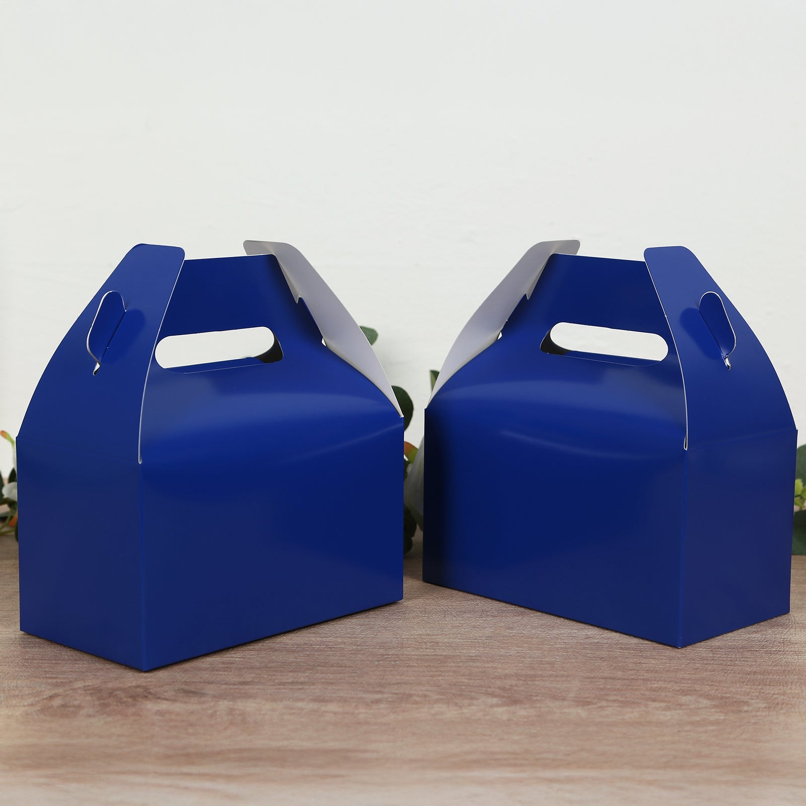 25-Pack Royal Blue Party Favor Tote Gable Candy Gift Boxes