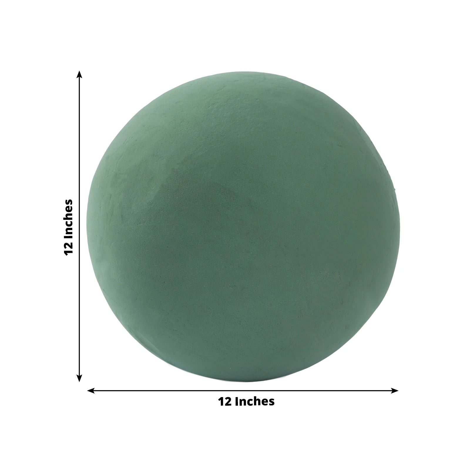 12' Green DIY Floral Craft Foam Balls - Ideal for Arrangements