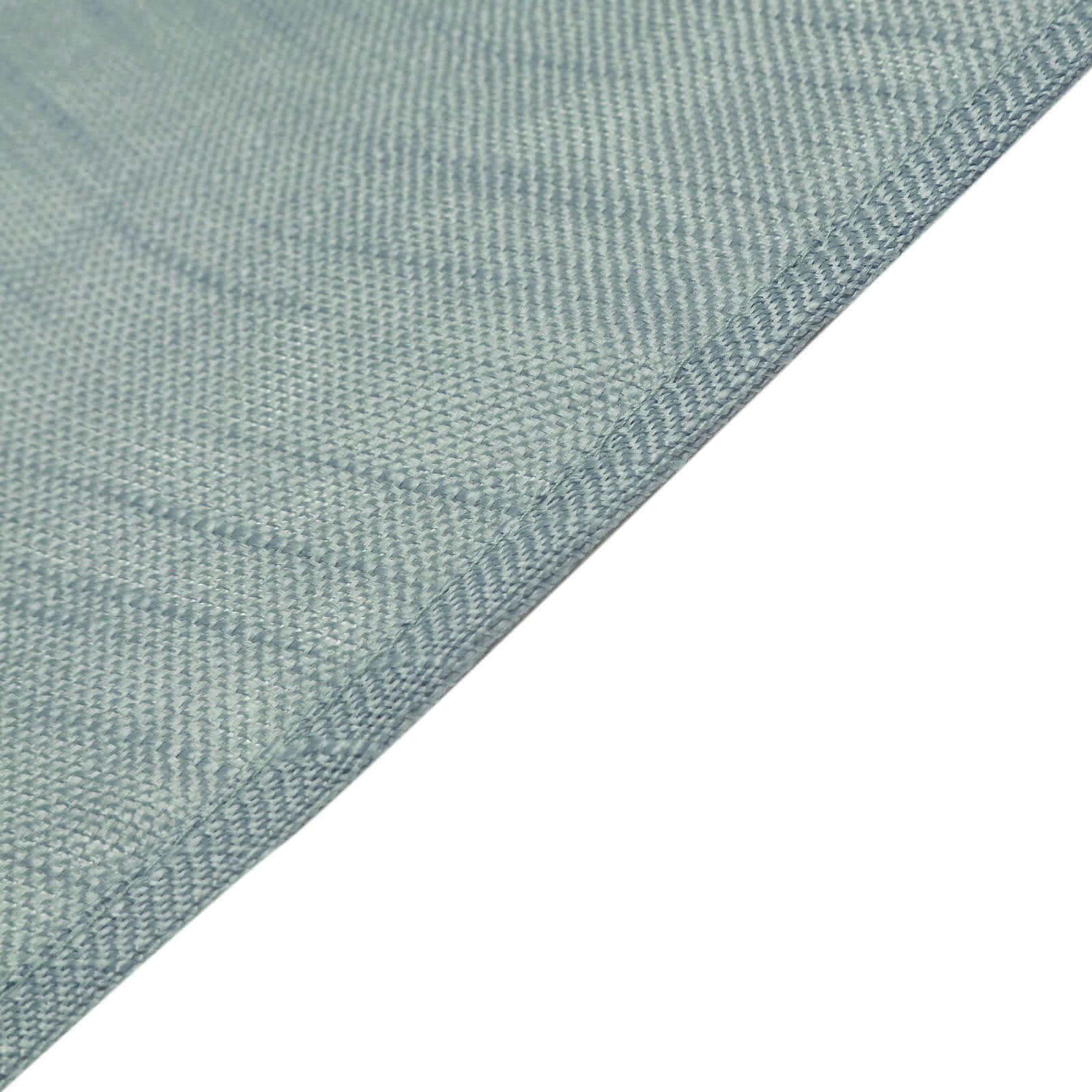 Hot Sale! 120' Round Dusty Blue Faux Linen Tablecloth - Wrinkle-Resistant & Seamless