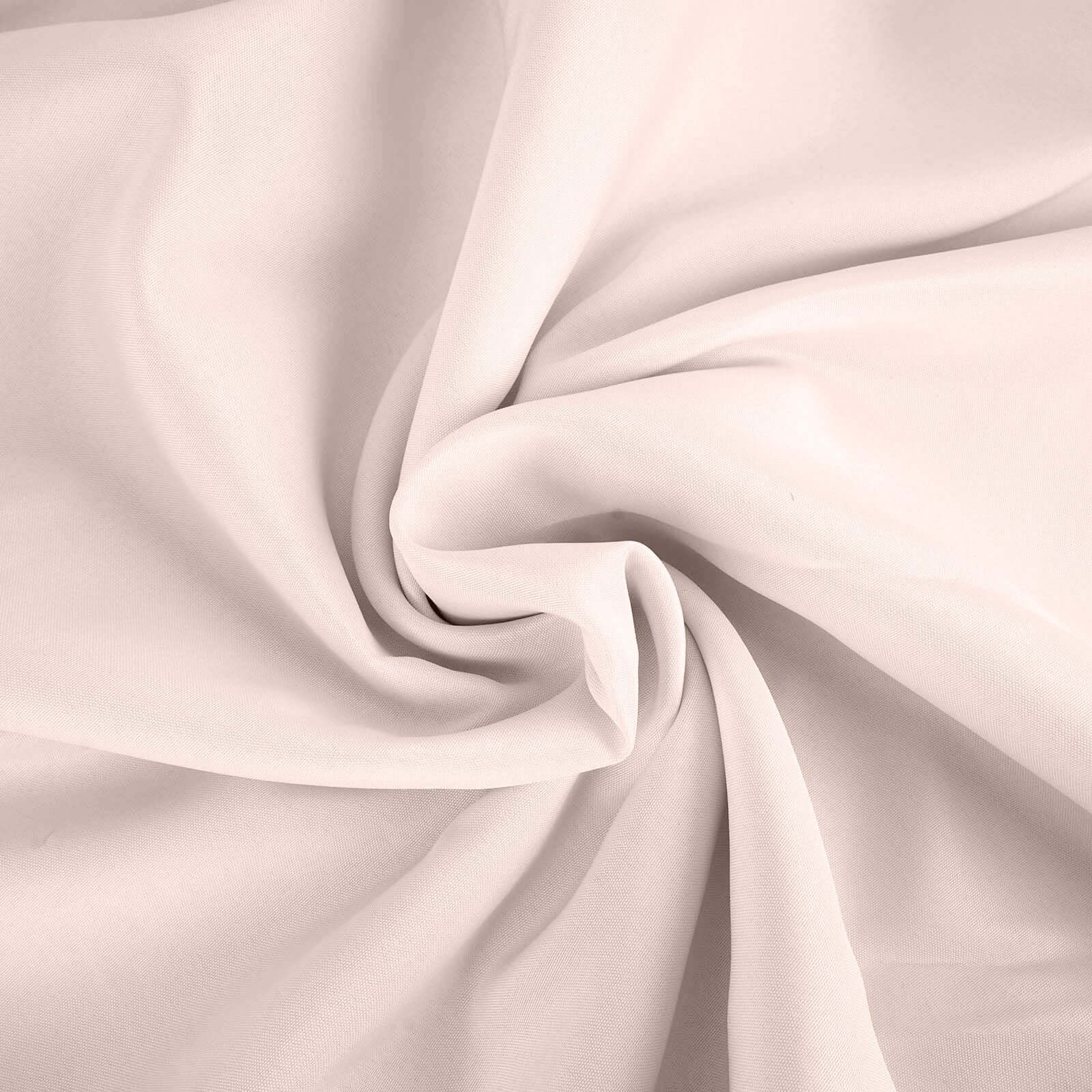 Wrinkle-Resistant Seamless Blush Polyester Rectangle Tablecloth 90x132