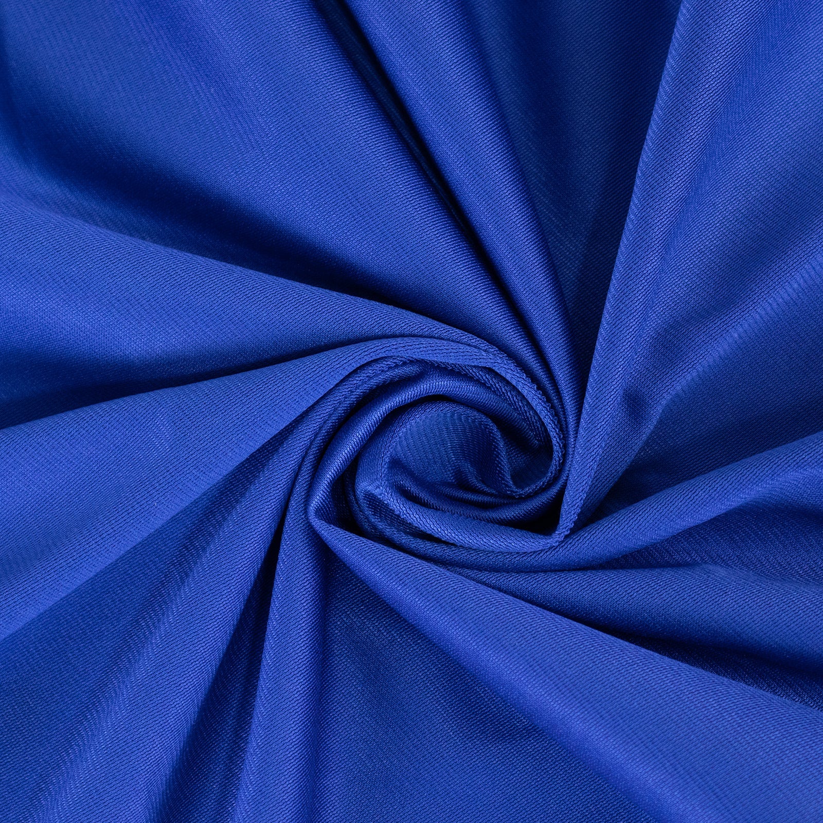 Premium Royal Blue 108" Round Scuba Tablecloth - Wrinkle & Stain Free, Ideal for Events