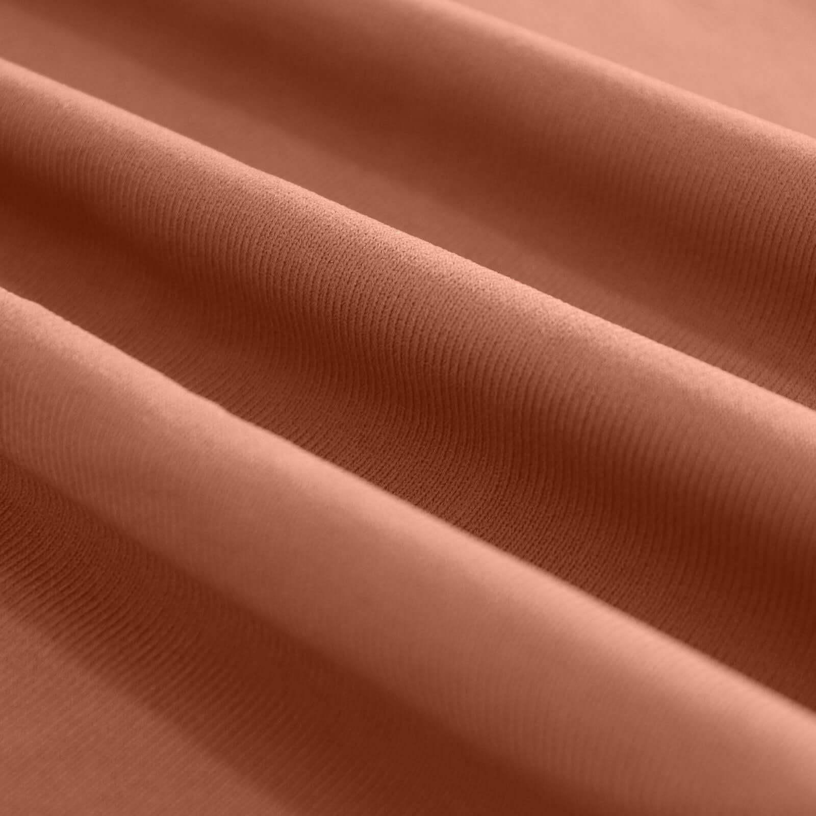 2-Pack Terracotta (Rust) Scuba Polyester Event Curtains - 10ftx10ft, Durable Flame Resistant, Wrinkle-Free