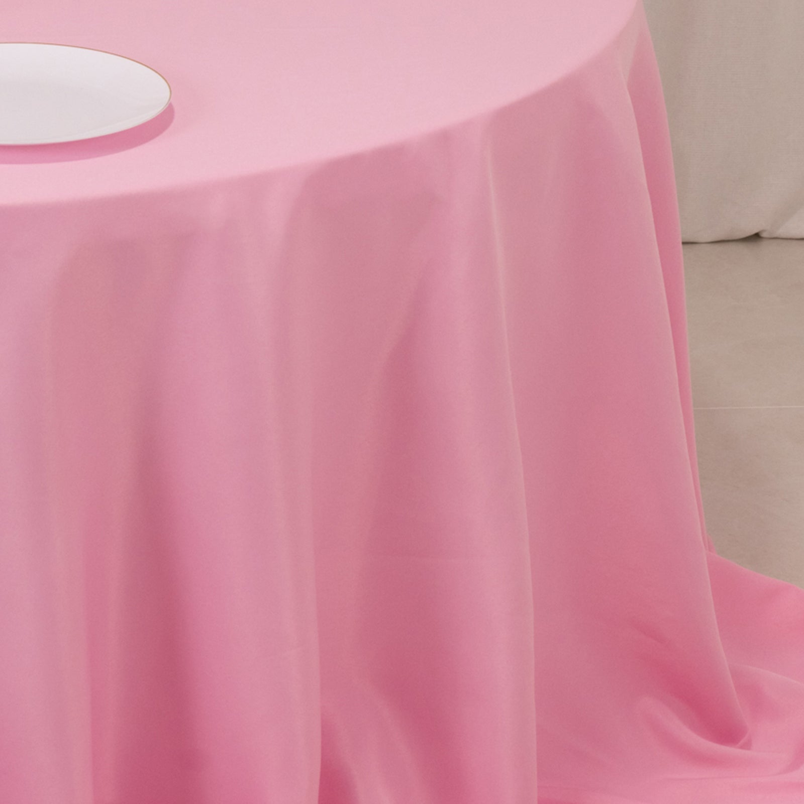 Hot Sale! Seamless 220GSM Wrinkle-Resistant Pink Premium Polyester 132