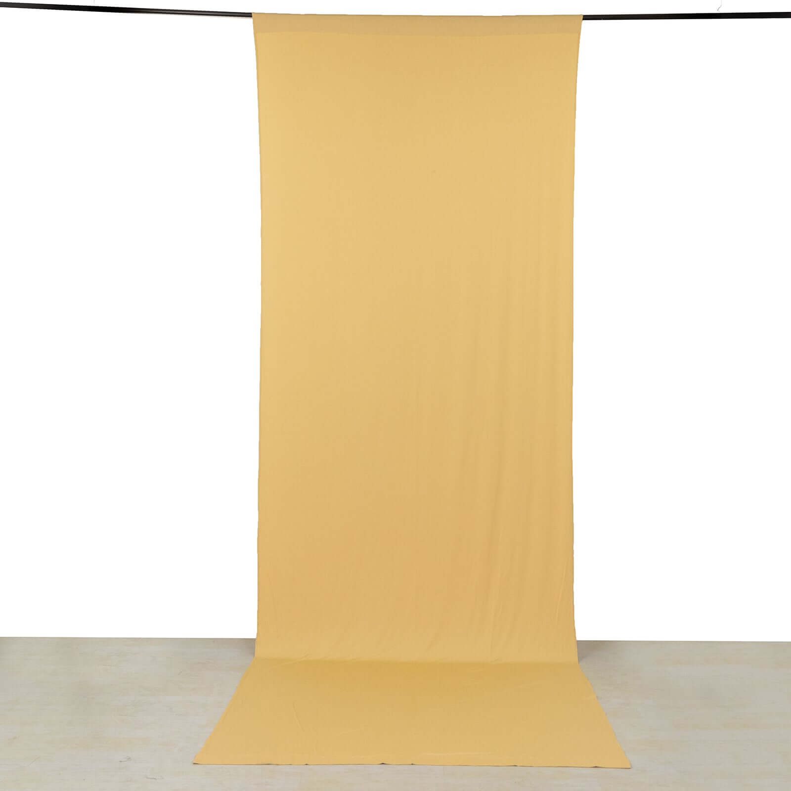 Hot! Champagne 4-Way Stretch Wrinkle-Free Spandex Event Curtain - 5ftx14ft