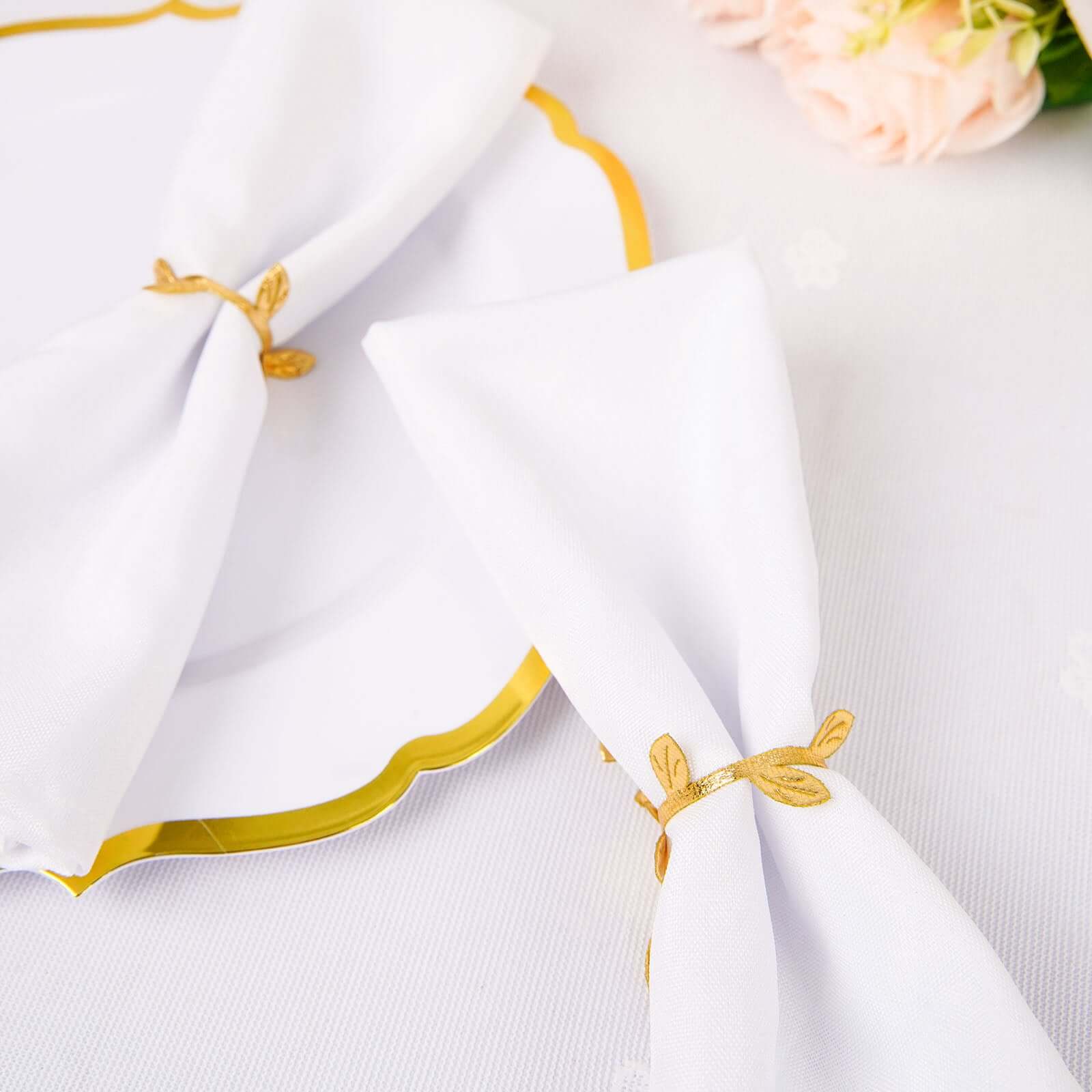 67ft Gold Olive Leaf Artificial Ribbon Trim for DIY Party, Wedding, and Home Decor